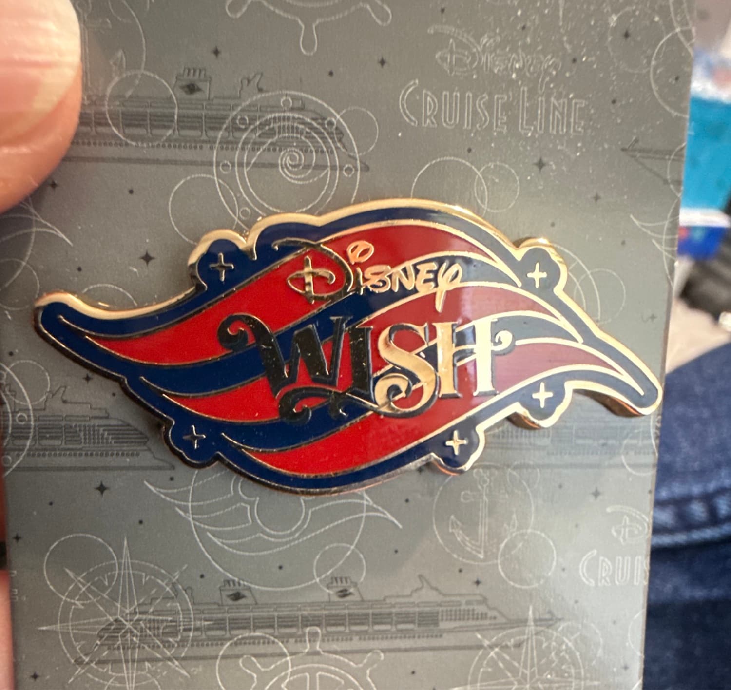 Disney Wish Inaugural Sailings Logo Pin front