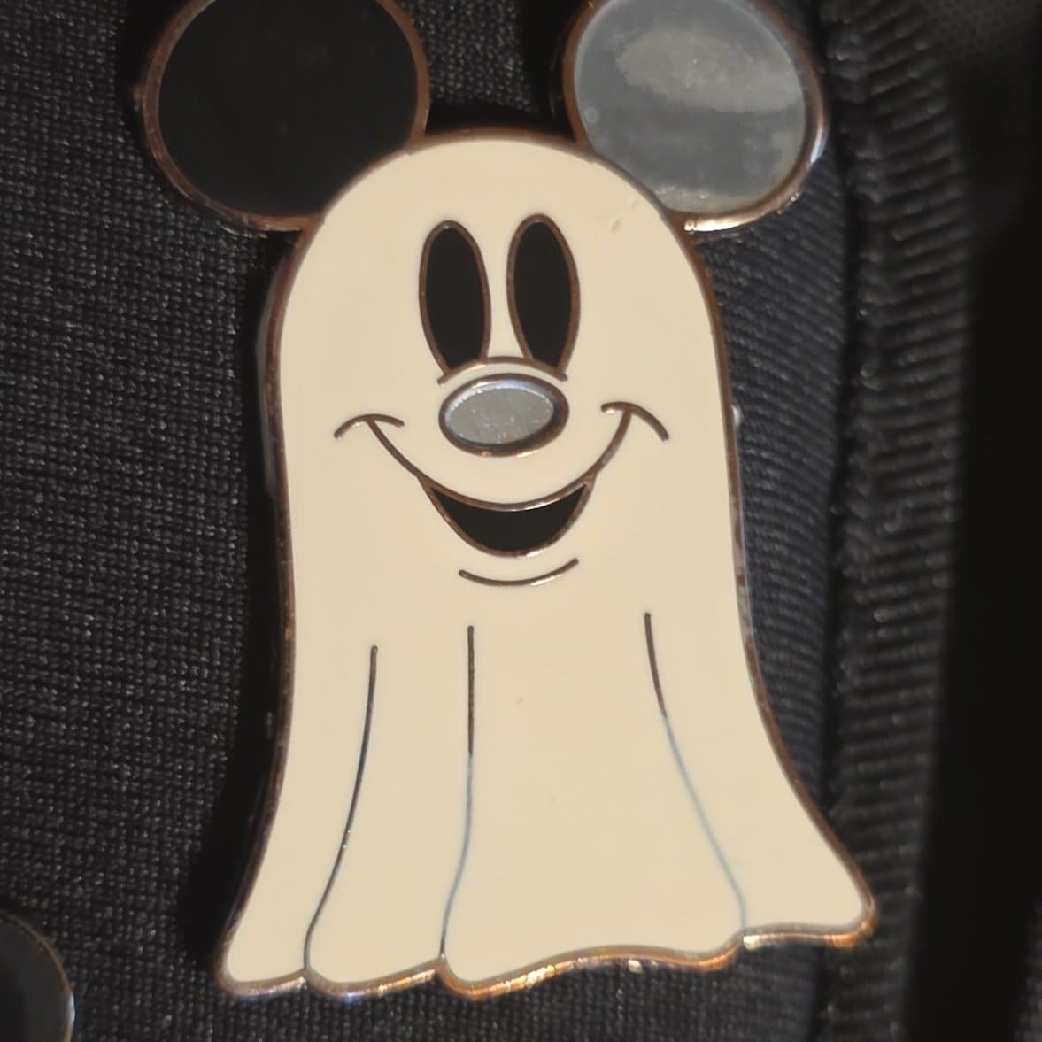 Mickey Mouse Ghost Costume Pin front