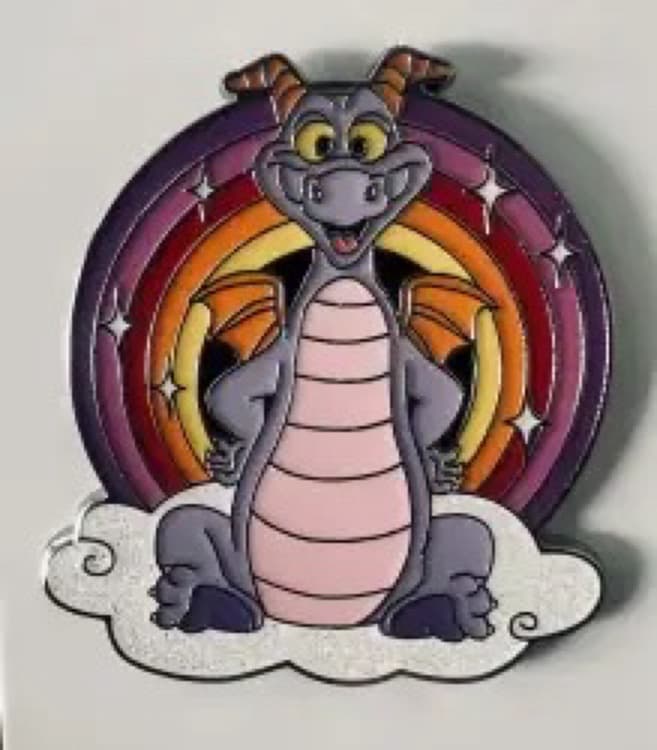 Figment Sitting on Cloud with Rainbow - EPCOT front