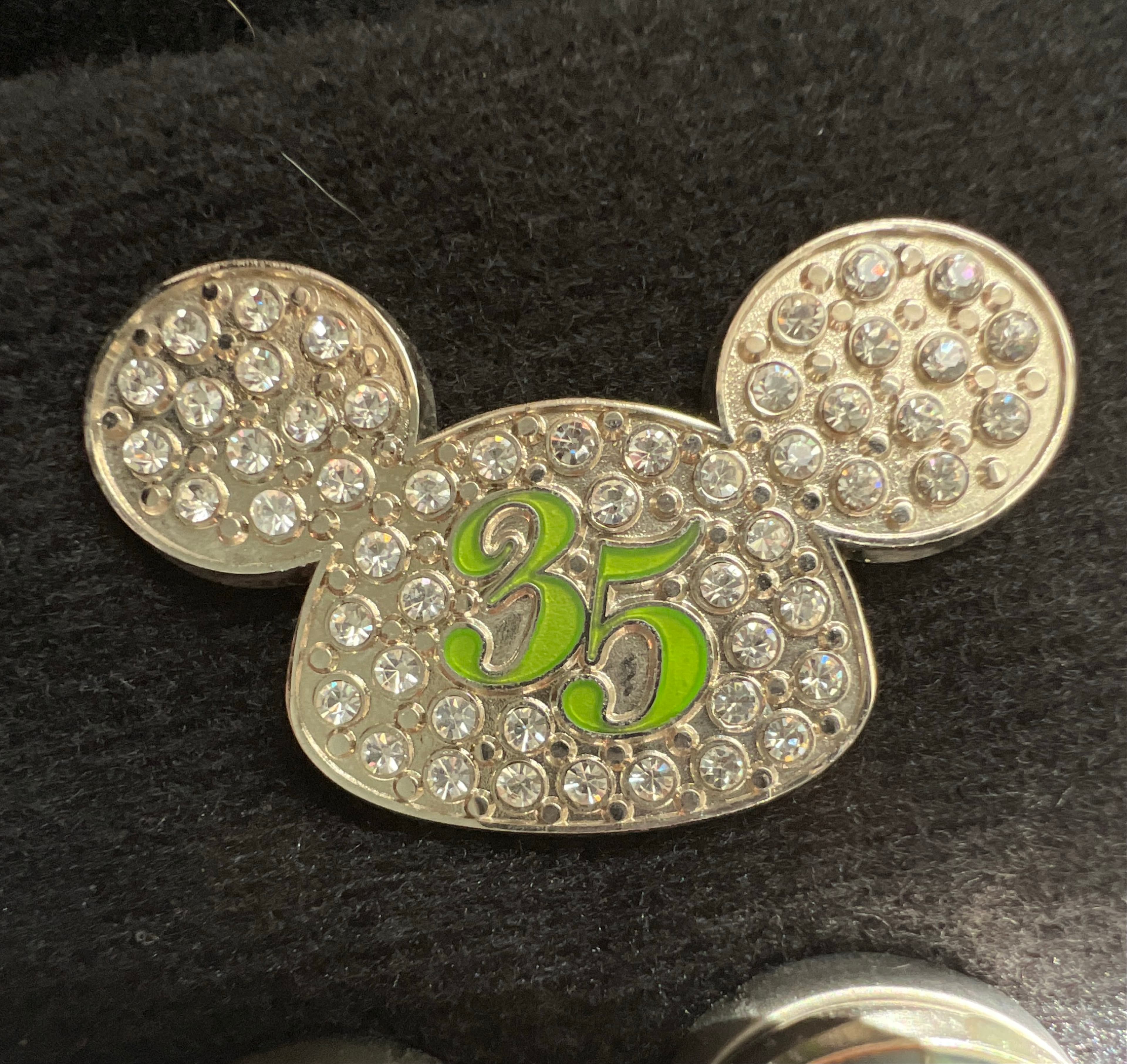 Walt Disney World 35th Anniversary Jeweled Logo Mickey Icon front