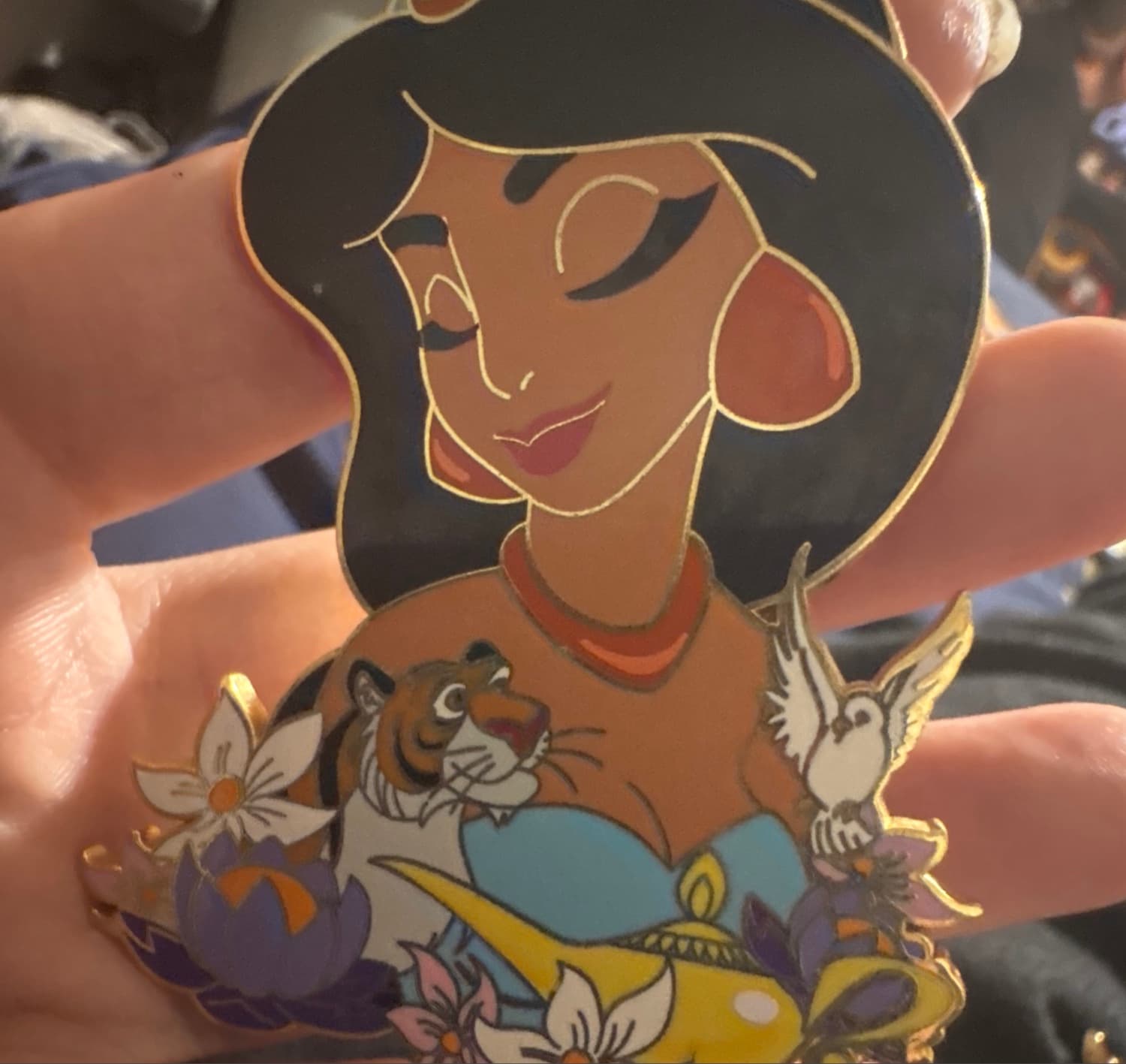 Jasmine rajah fantasy pin front