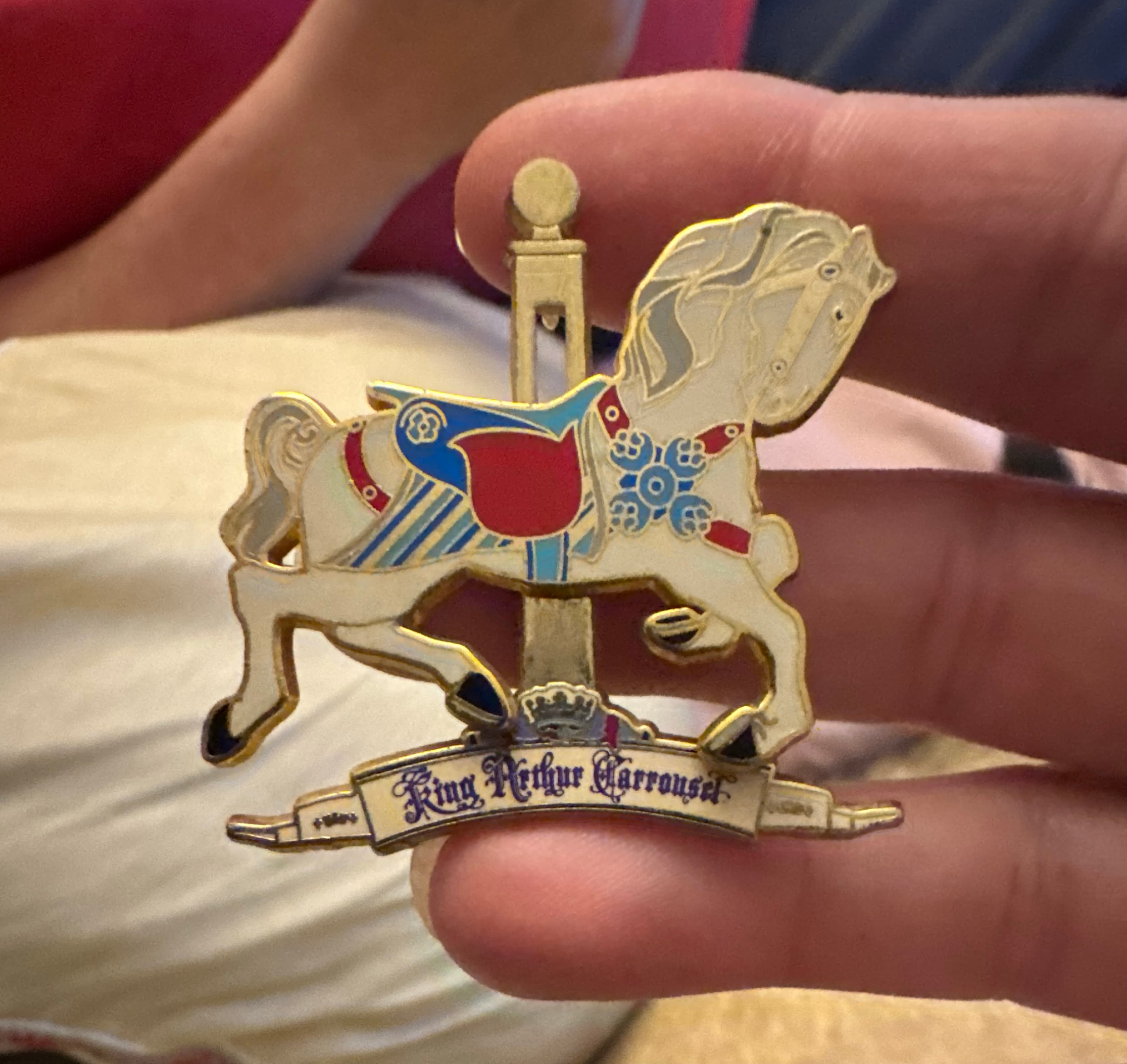 King Arthur Carrousel Horse Pin front