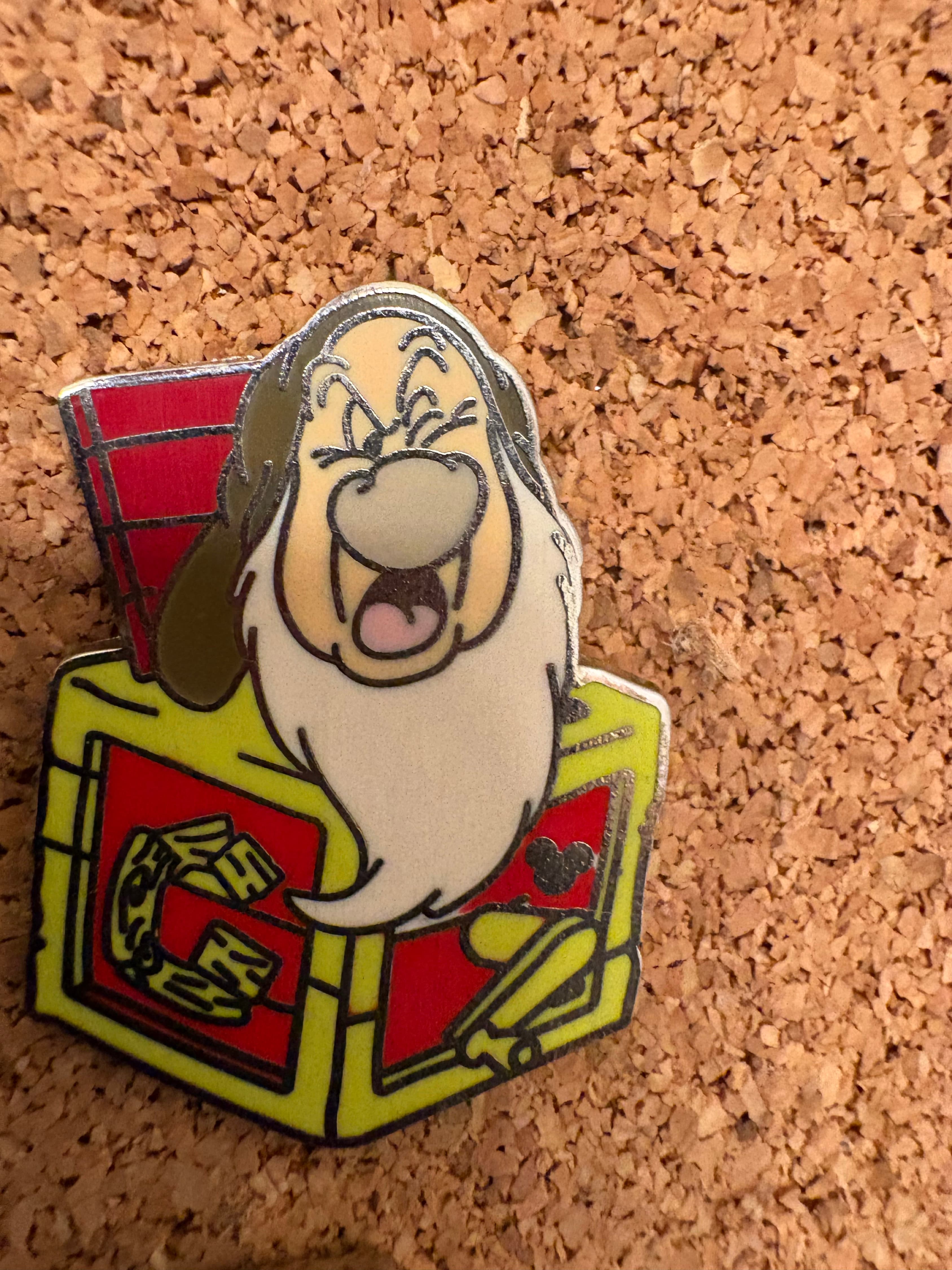 Grumpy Seven Dwarfs Jack In Box Hidden Mickey Pin 5 of 7 front