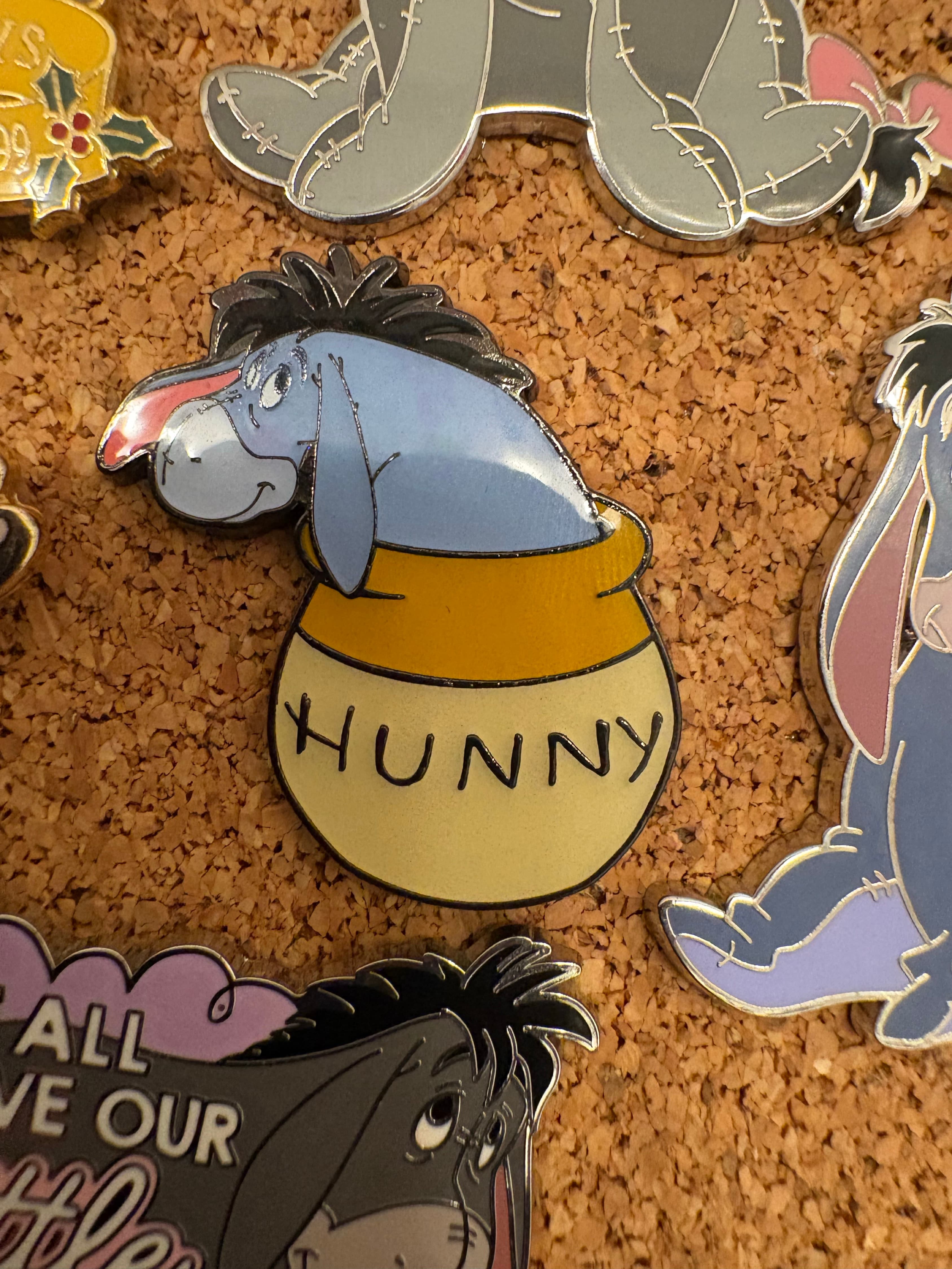 Loungefly Winnie the Pooh Hunny Pot Mystery Eeyore Pin front