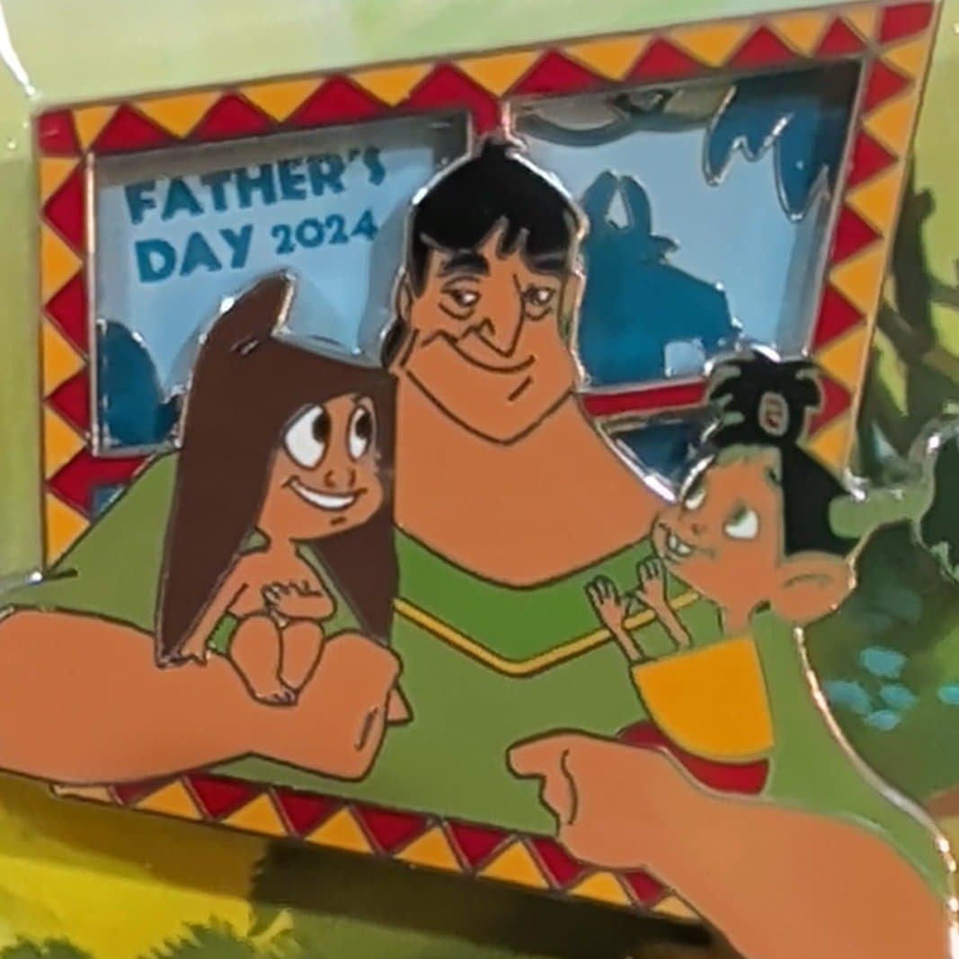 Pacha, Tipo, and Chaca Father's Day 2024 Pin - The Emperor's New Groove front