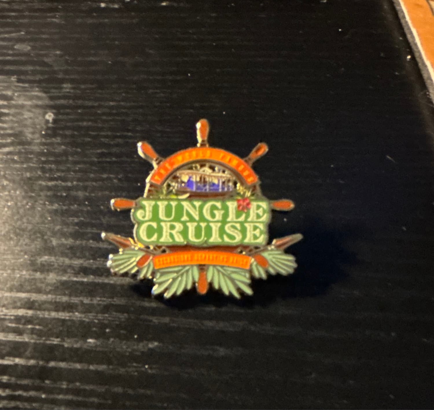 Jungle Cruise Ship's Wheel Pin front