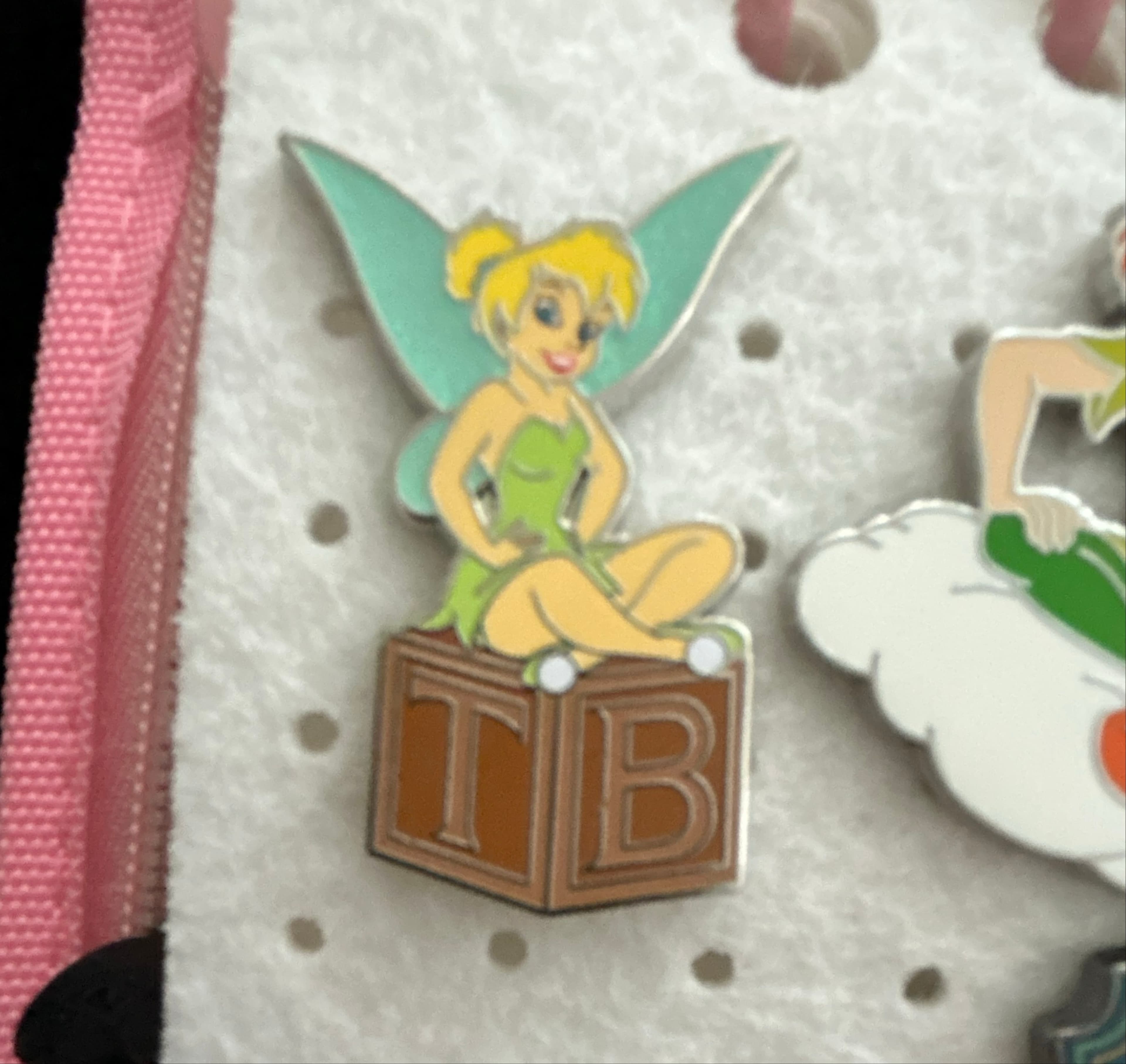 Tinker Bell Sitting TB Block front