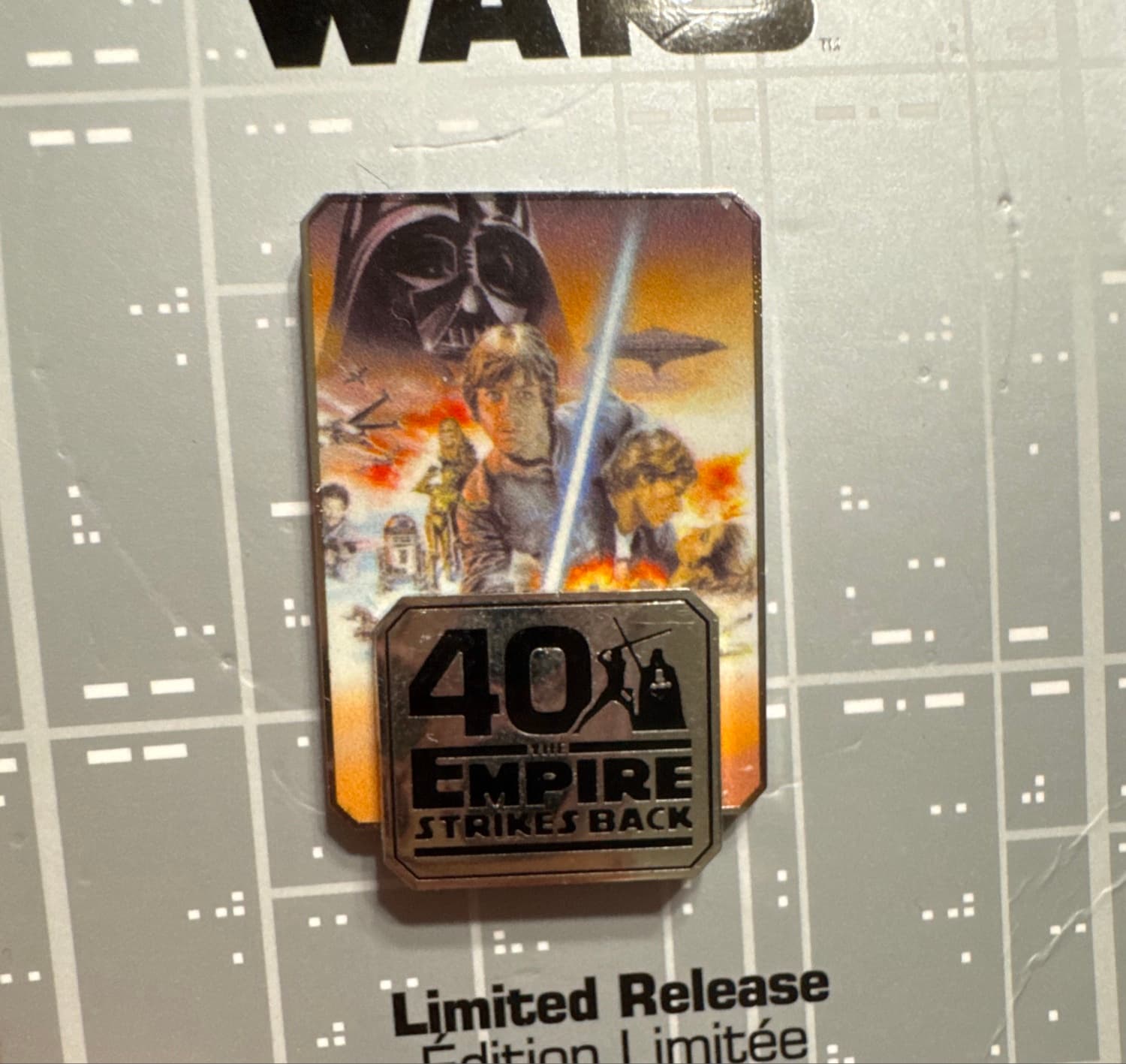 Star Wars: The Empire Strikes Back 40th Anniversary Pin front