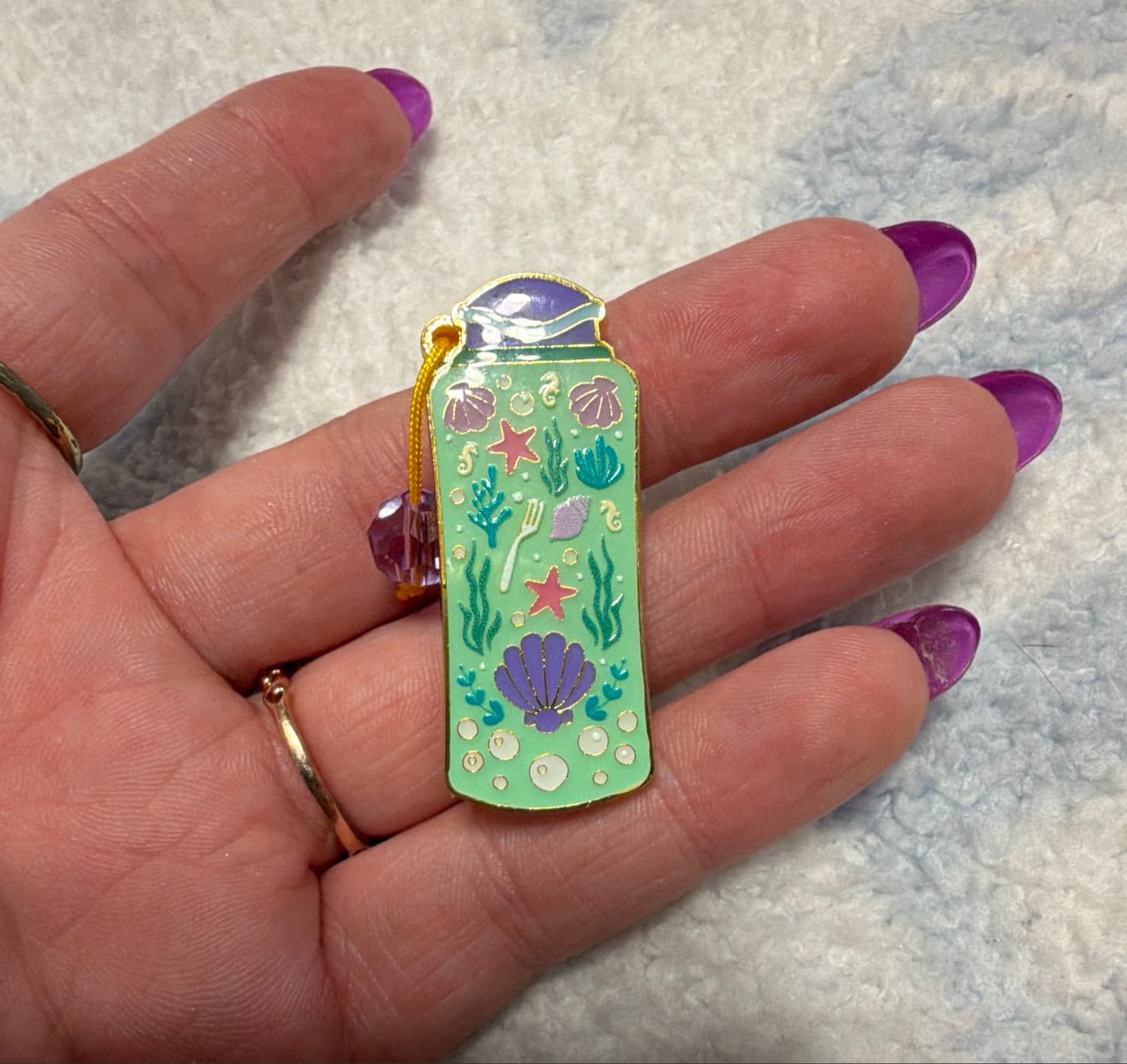 Loungefly Disney Princess Beaded Water Bottle Blind Box Pin - Ariel front