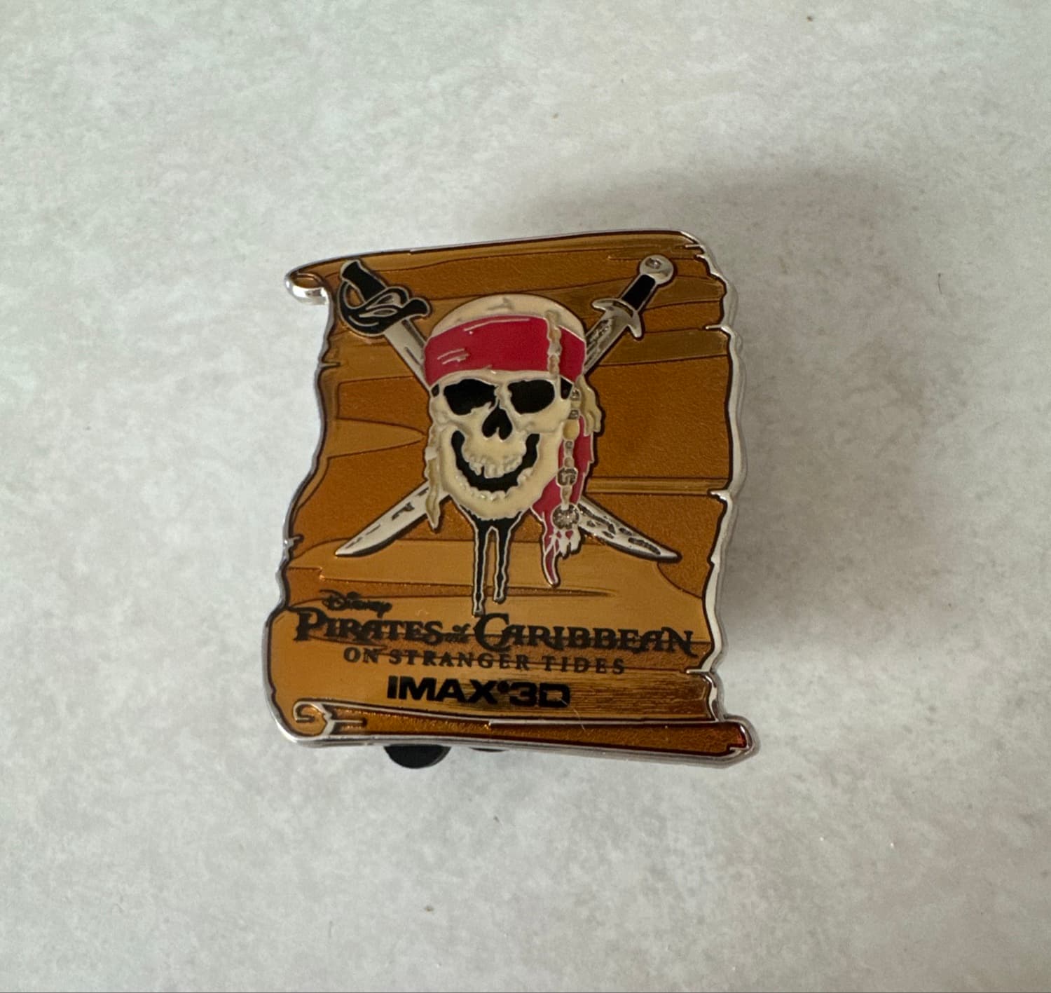 Pirates of the Caribbean: On Stranger Tides IMAX 3D Logo Pin front