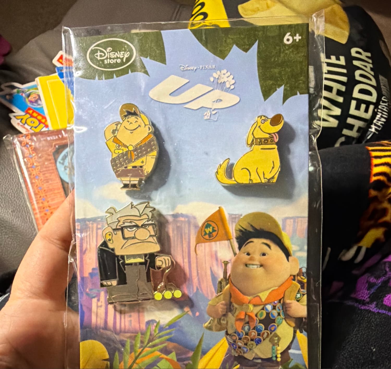 Disney Store Up Character Pin Set (4-Pin) front