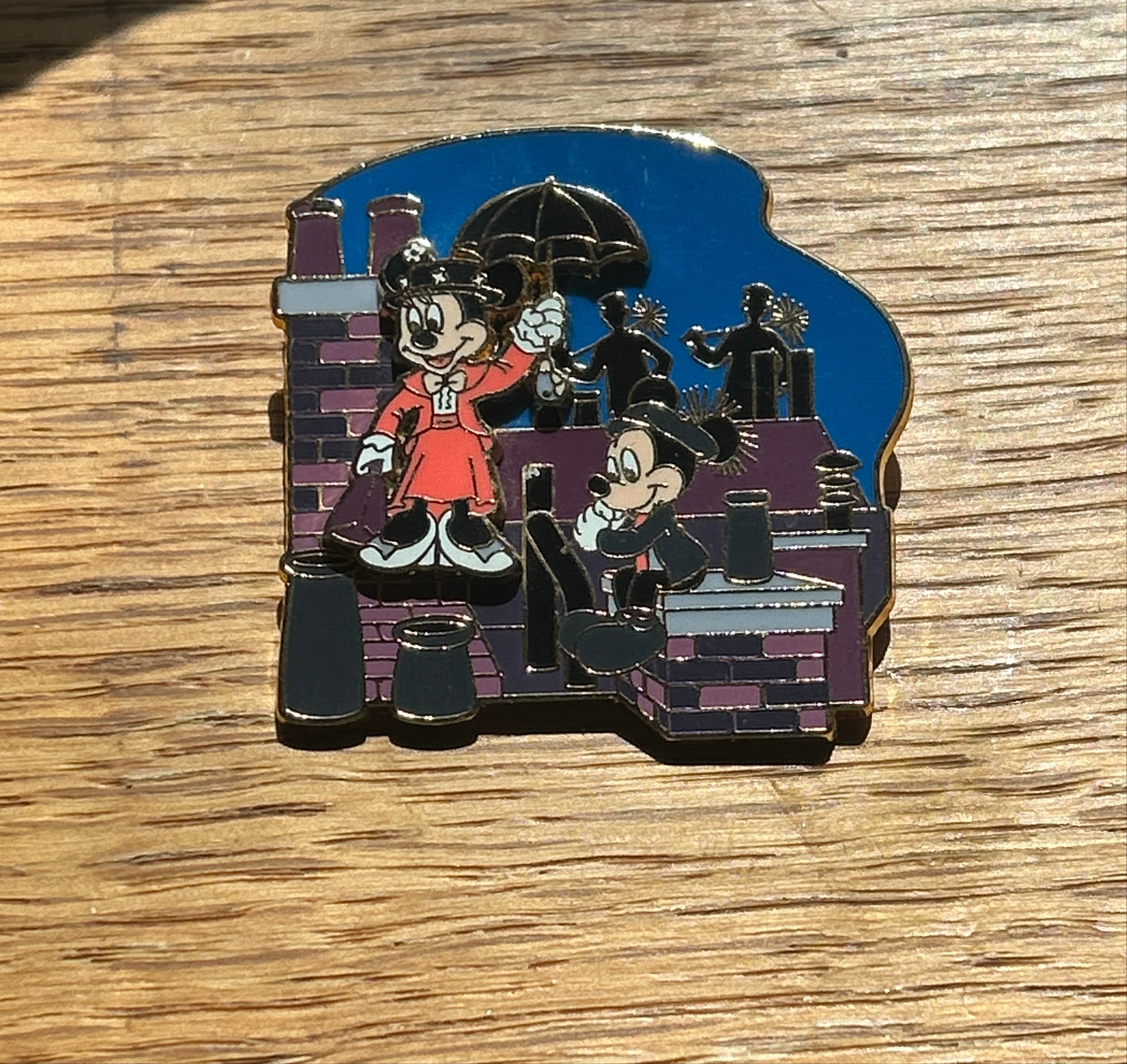 Disney Mary Poppins Movie Moments Minnie Bert Mickey Rooftop front