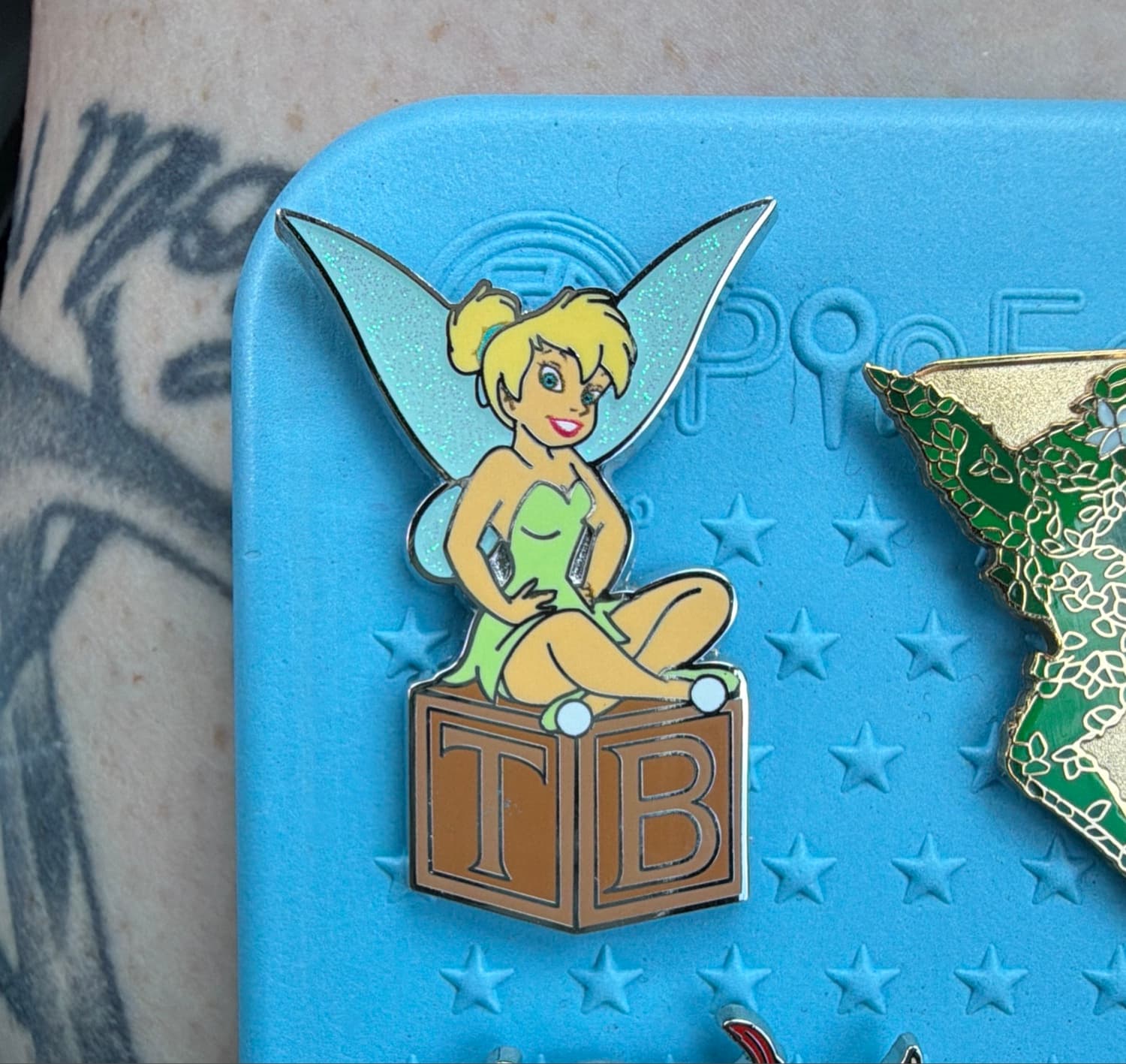 Tinker Bell Sitting TB Block front