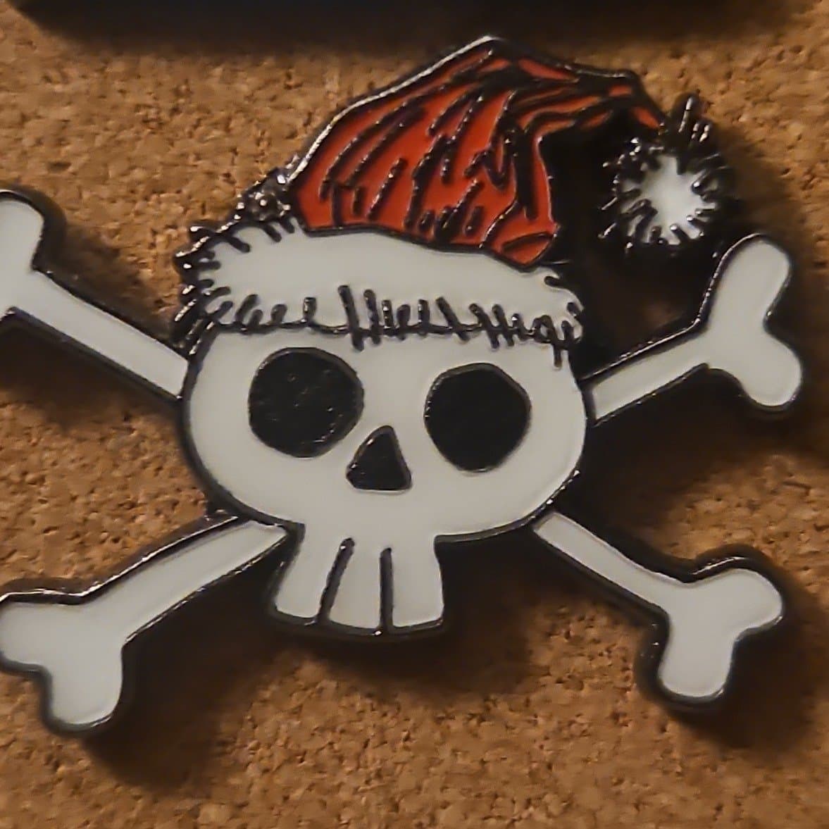 Santa Hat Skull Crossbones front