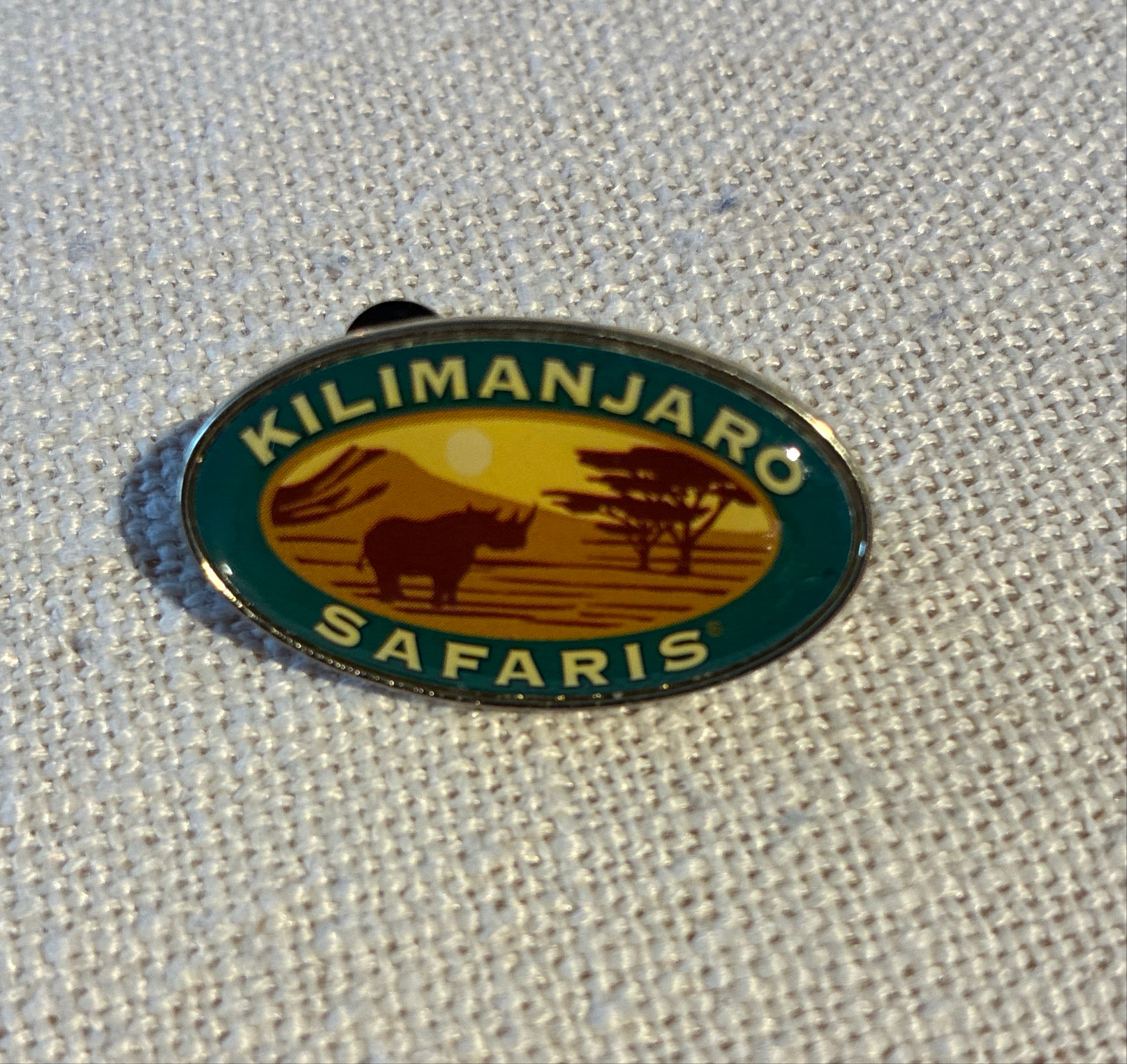 Kilimanjaro Safaris Rhino Landscape Pin front