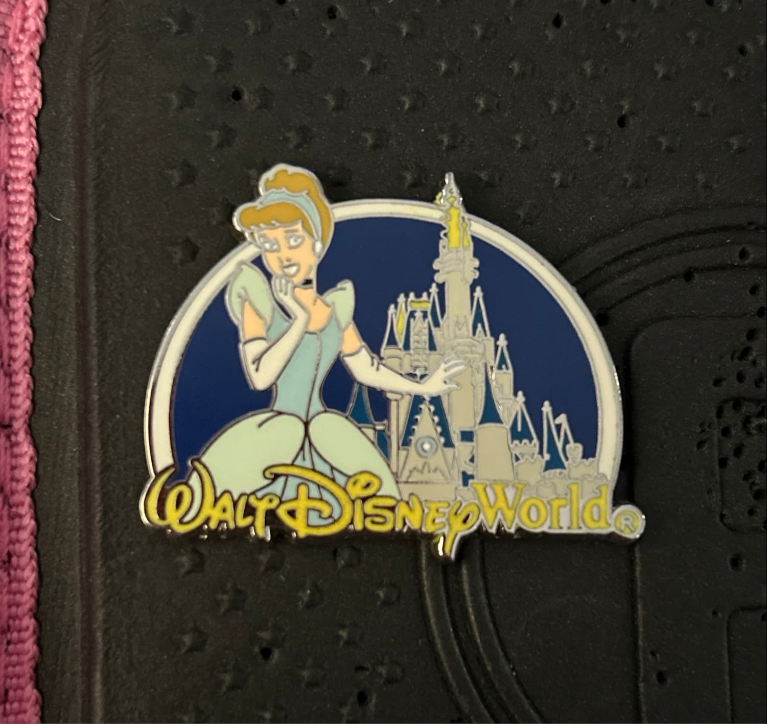 Cinderella with Cinderella Castle and Walt Disney World Logo Pin front