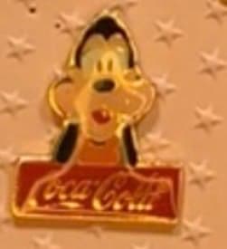 Goofy Coca Cola Walt Disney World 15th Anniversary Pin front