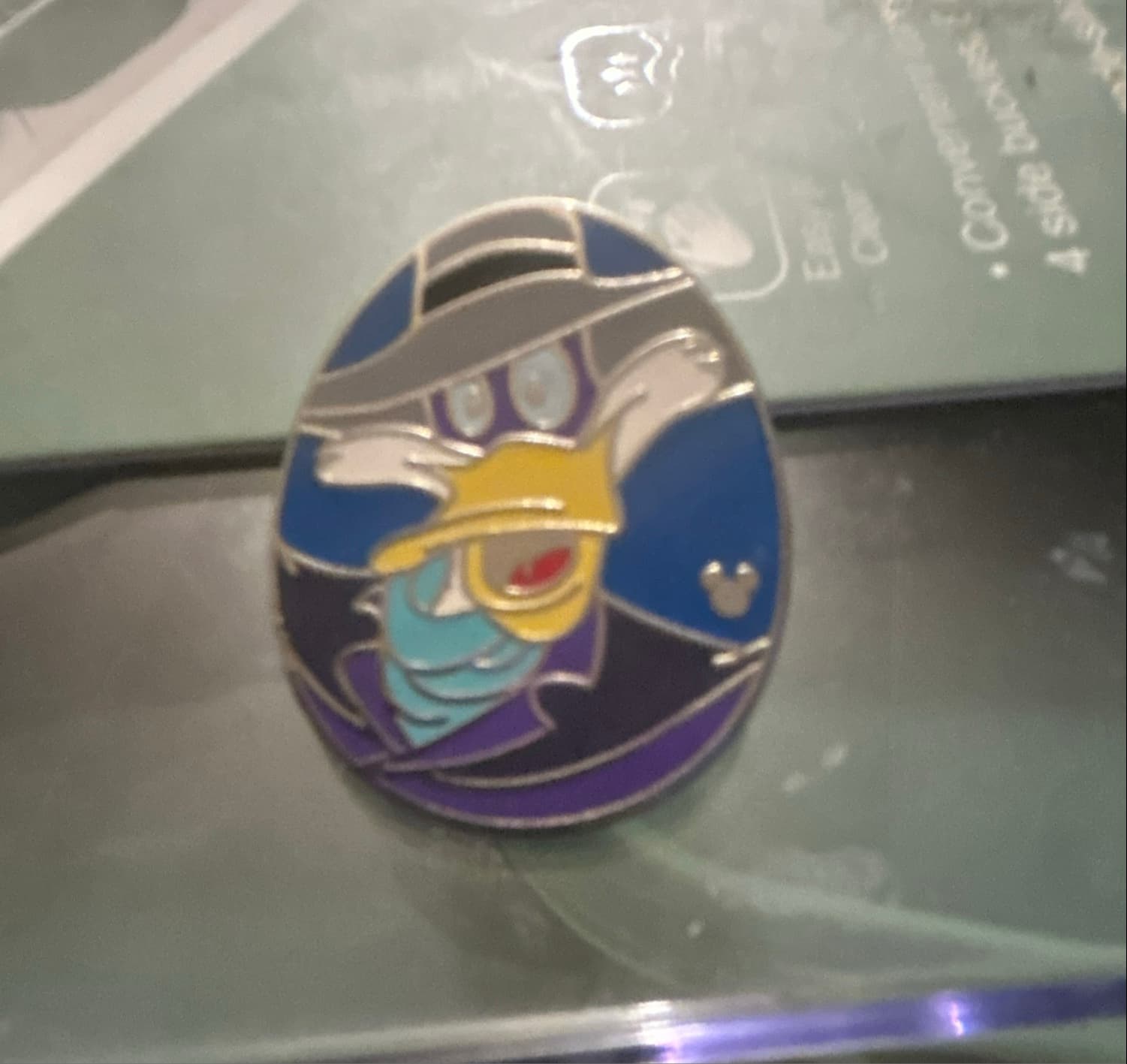 Darkwing Duck Hidden Mickey Pin front