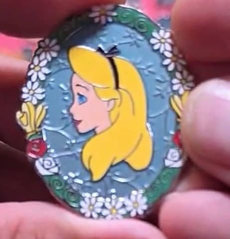 Alice in Wonderland 2016 Annual Passholder Character Cameo Pin front