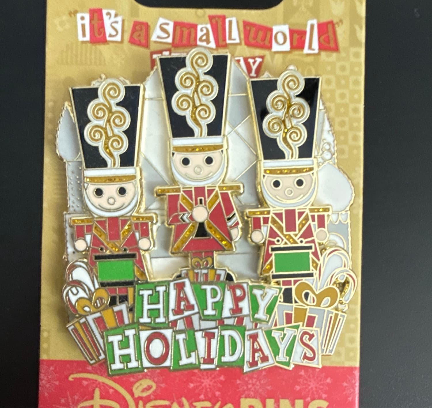 it's a small world holiday - Happy Holidays Toy Soldiers front