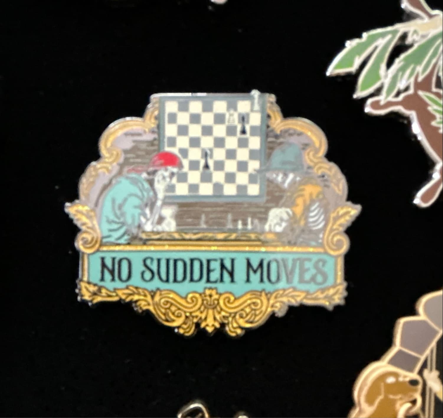 Pirates of the Caribbean No Sudden Moves Chess Pin front