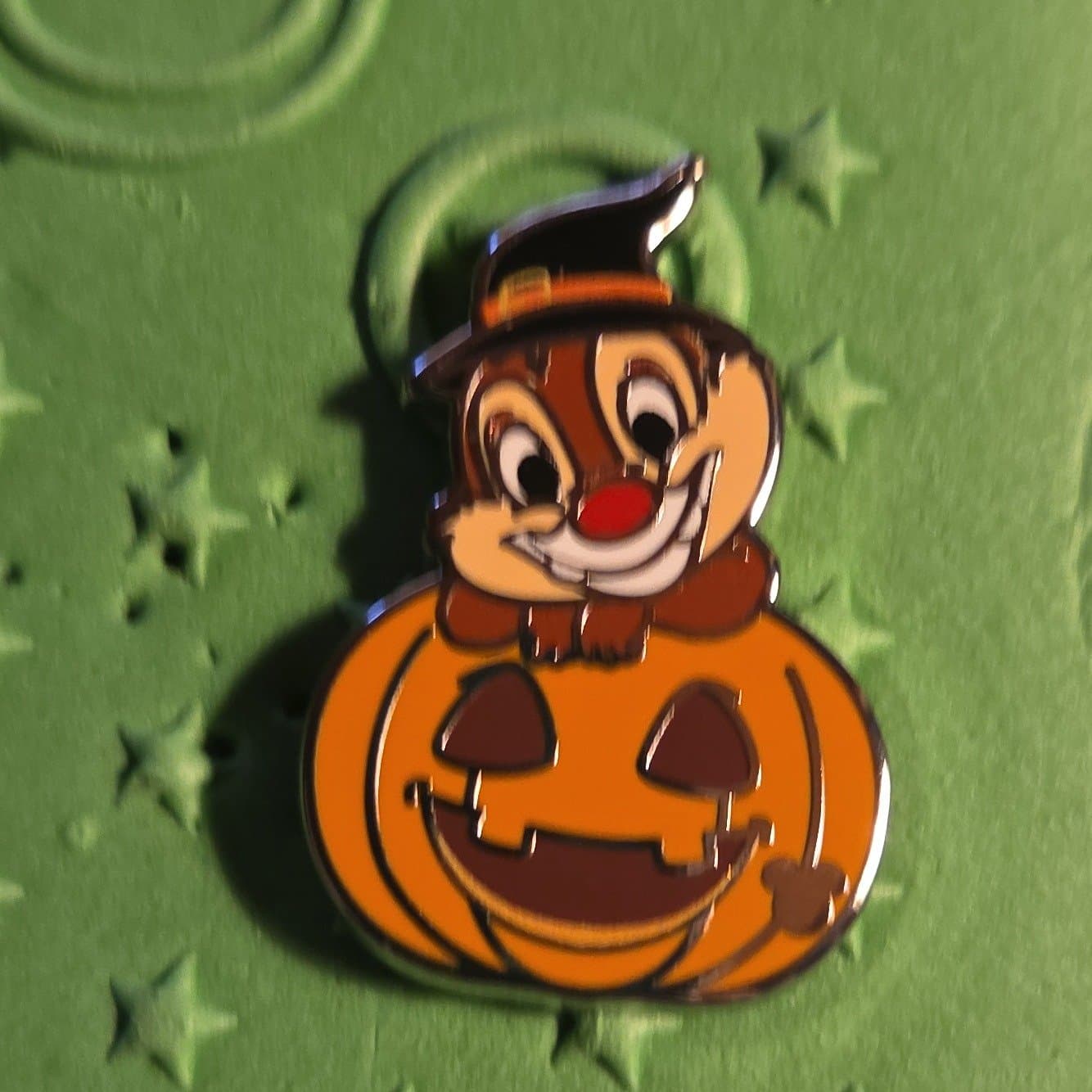 Halloween — Dale in Witch Hat On Pumpkin front