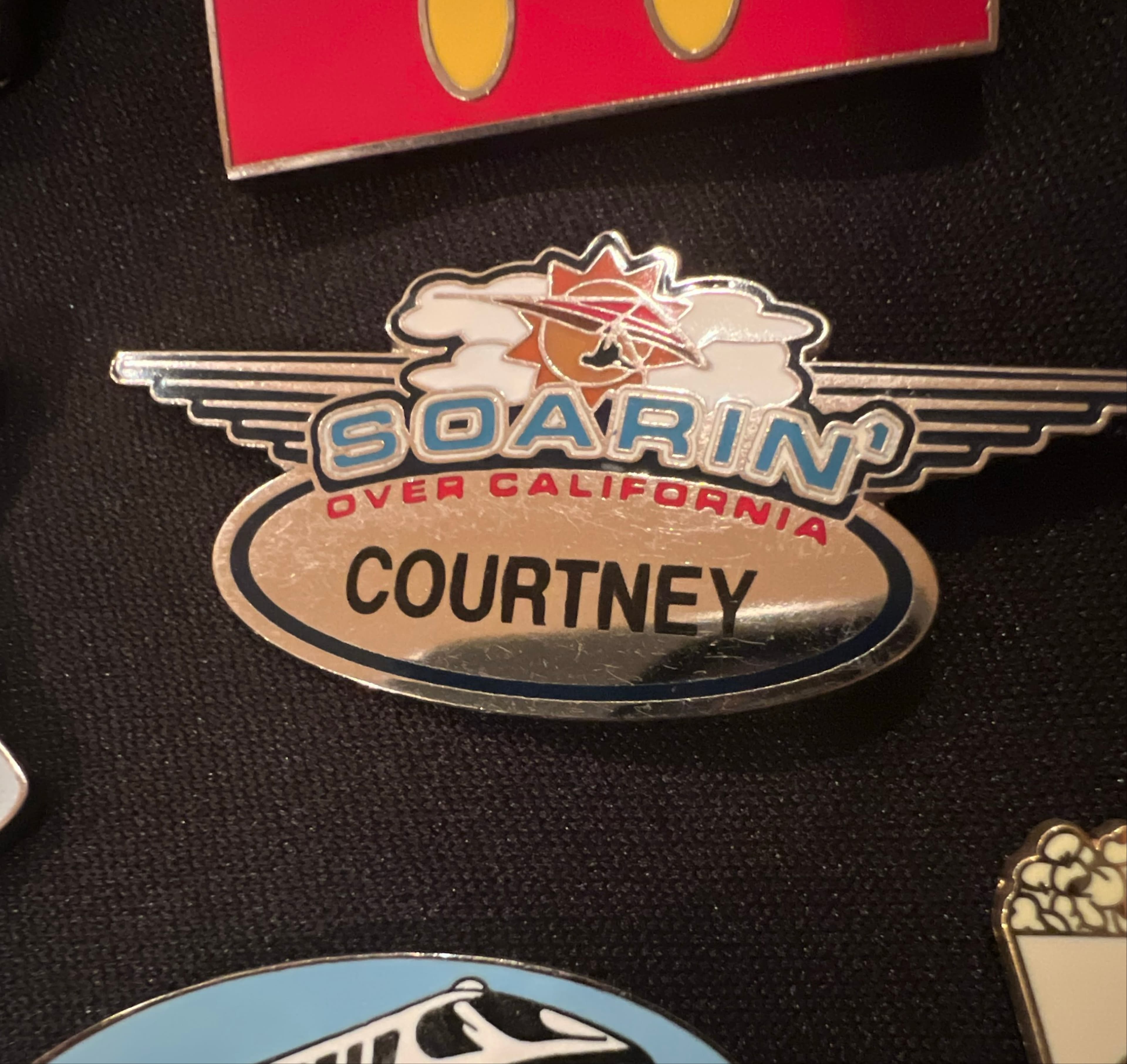 Soarin' Over California Personalized Name Tag - Courtney front