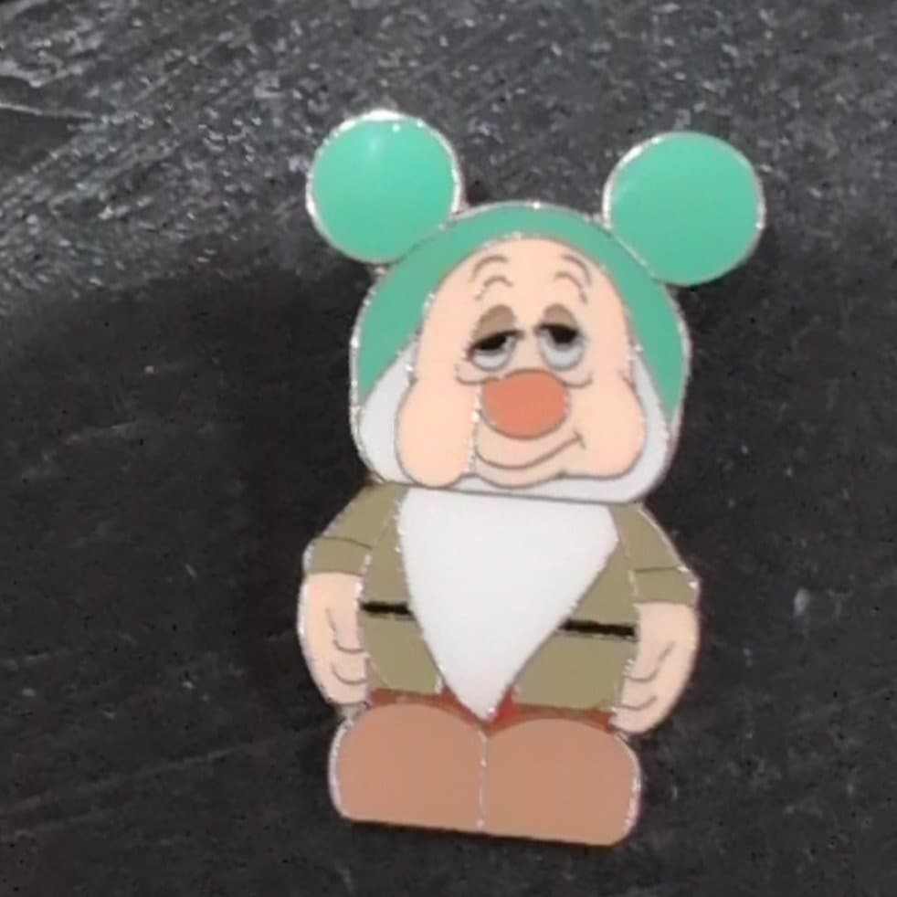 Sleepy (The Seven Dwarfs) Ear Hat Hidden Mickey Pin front