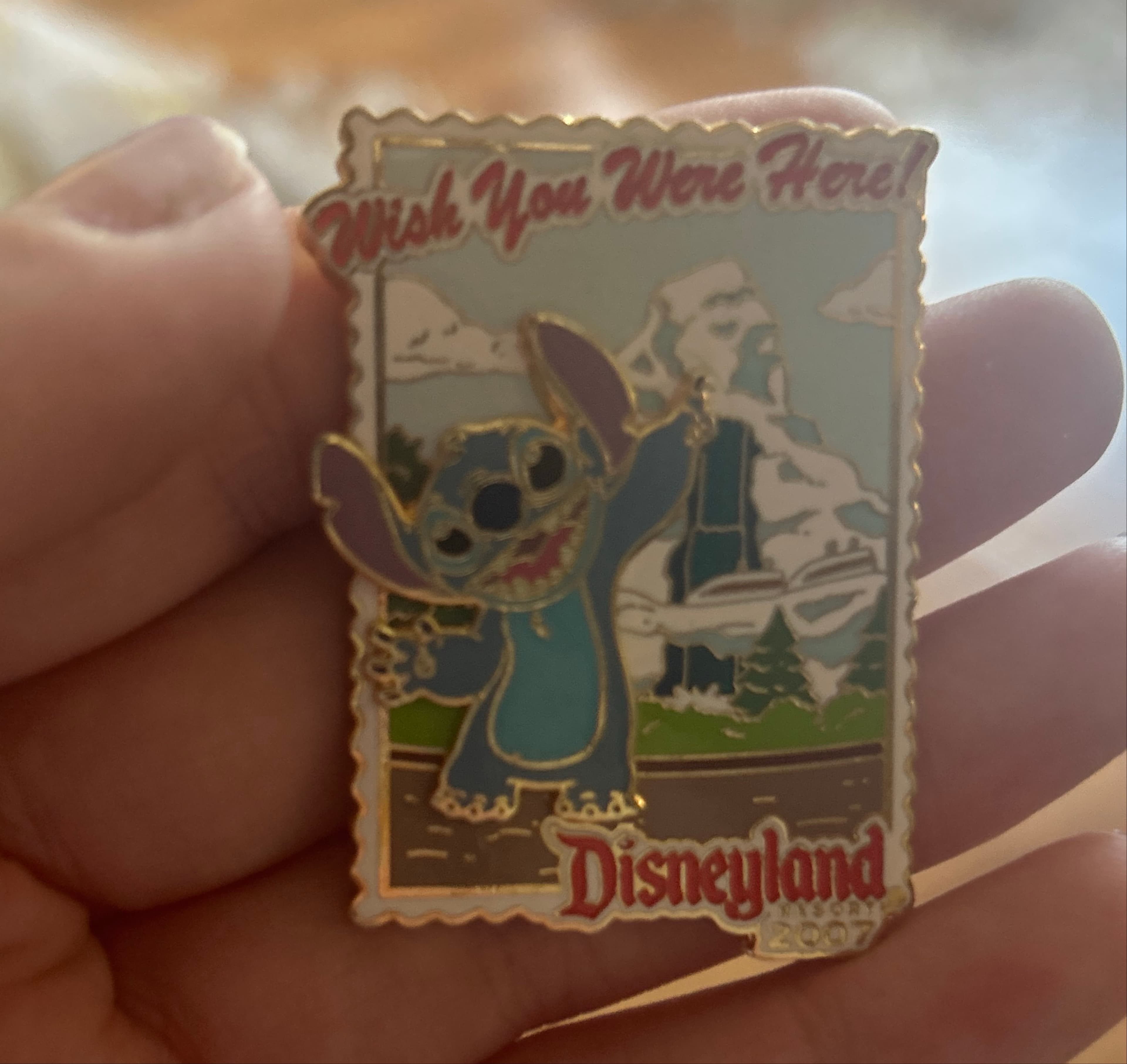 Stitch - Matterhorn - Wish You Were Here! - Postcards from Disneyland front