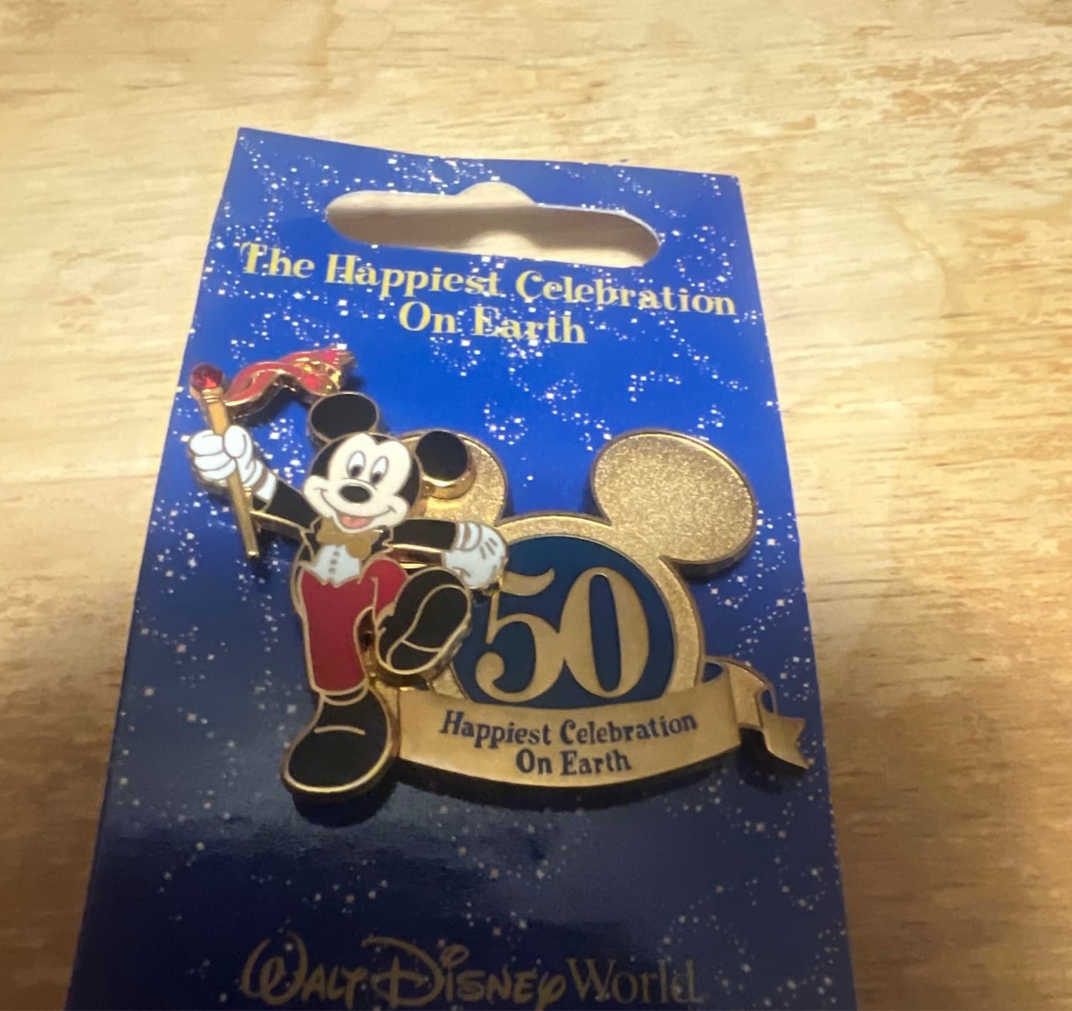 Mickey Mouse Happiest Celebration On Earth 50 Walt Disney World Pin-on-Pin front