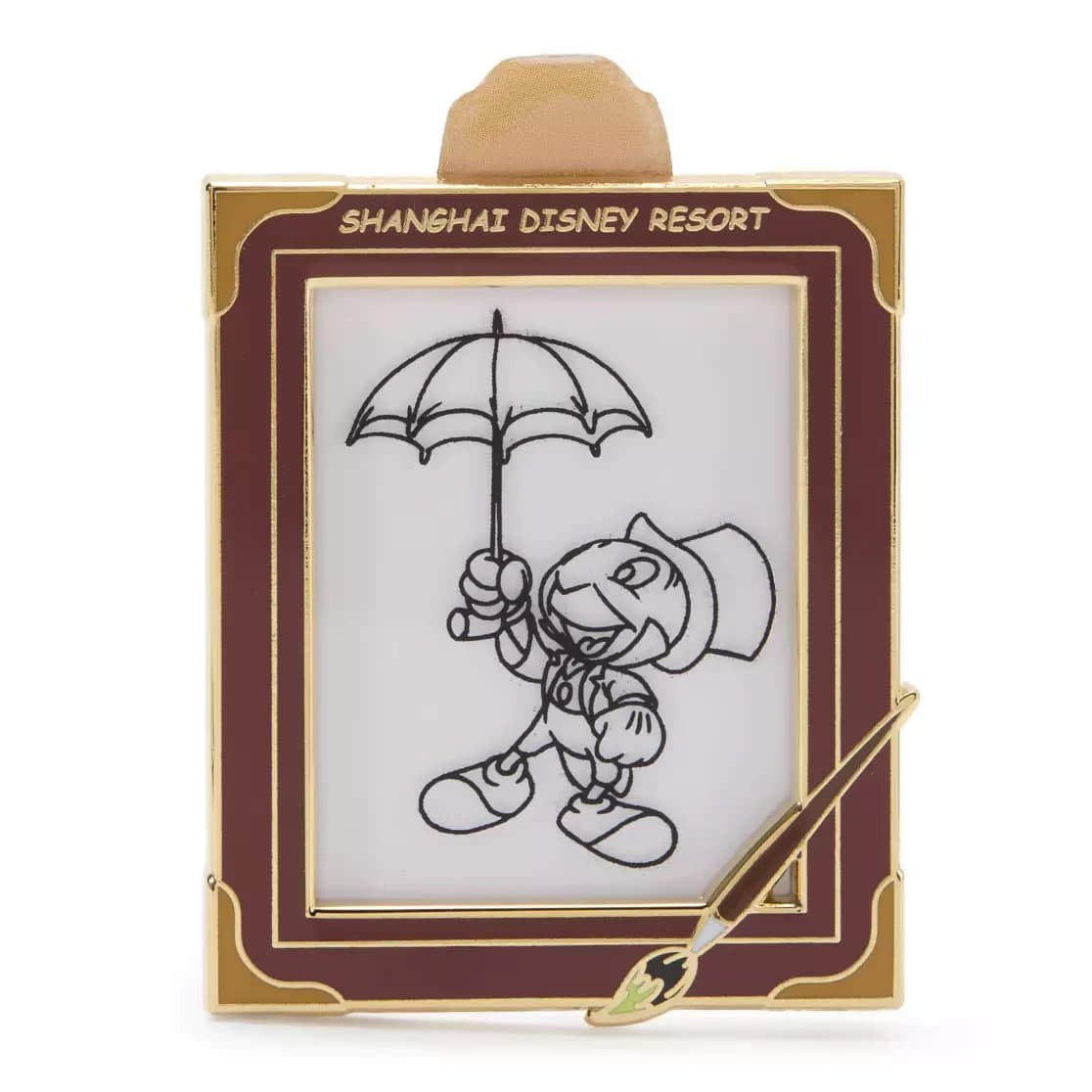 Jiminy Cricket Slider Pin – Pinocchio – Shanghai Disney Resort front