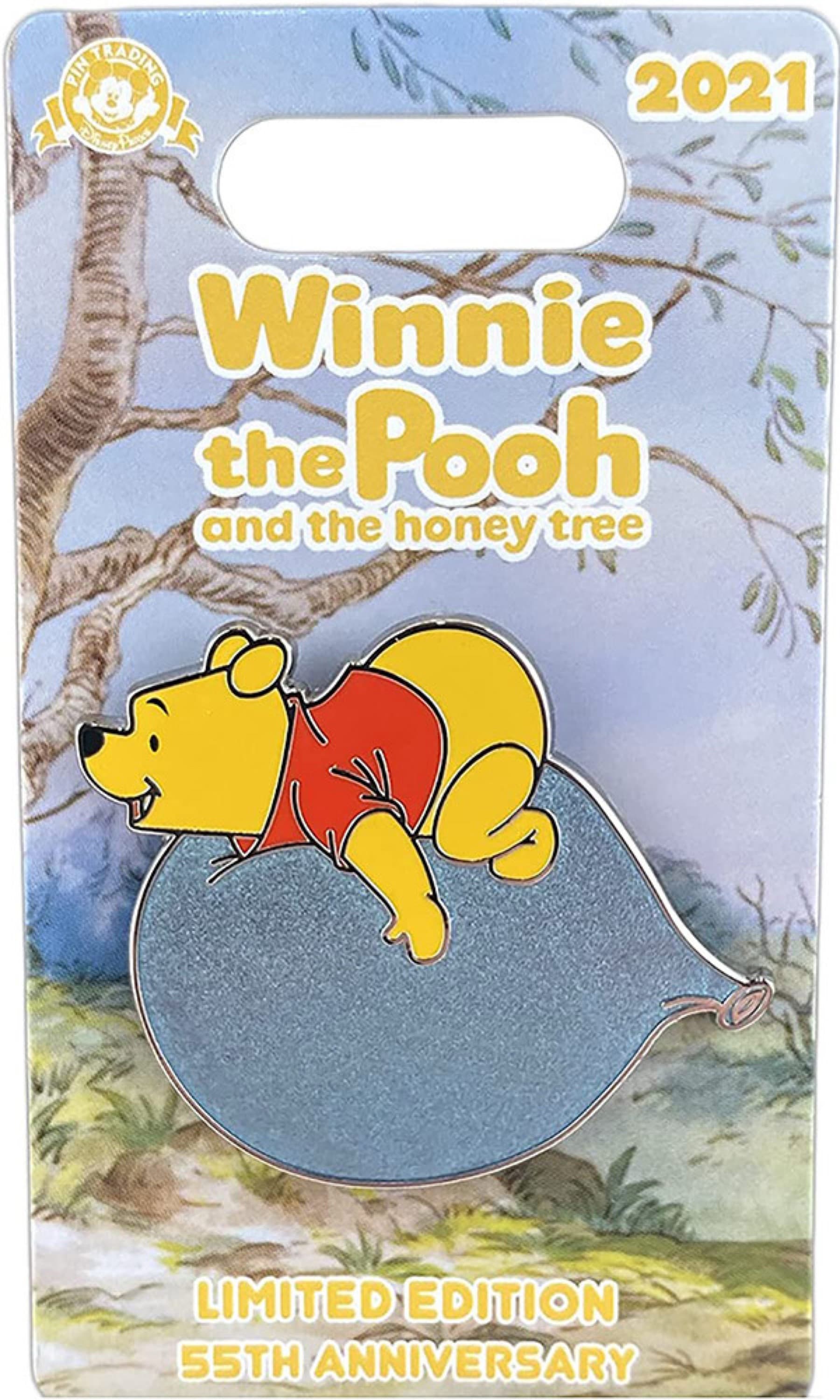 Winnie the Pooh on Blue Balloon front
