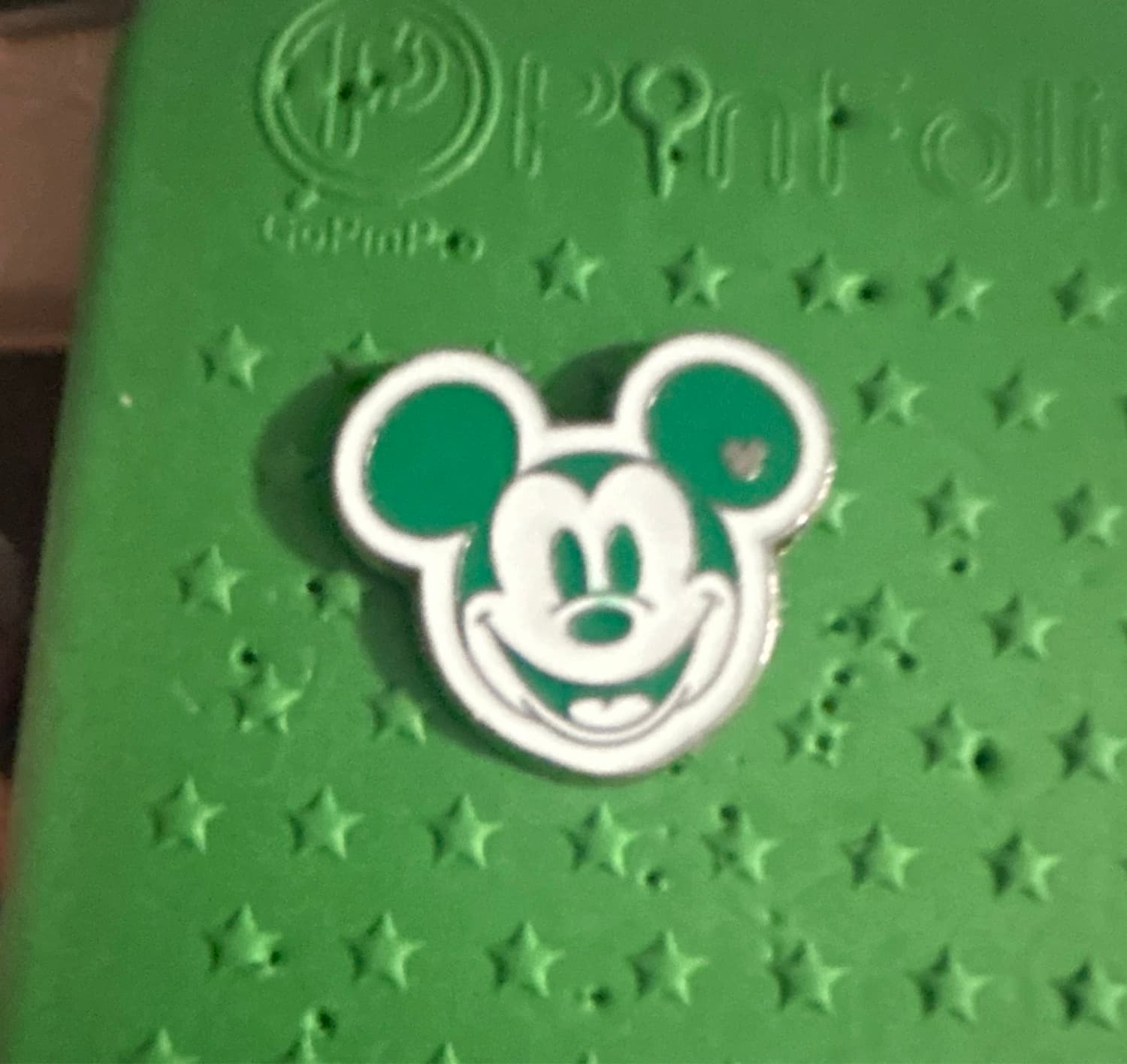 Mickey Mouse Green Smiling Face - Hidden Mickey Series III: Colorful Mickeys front