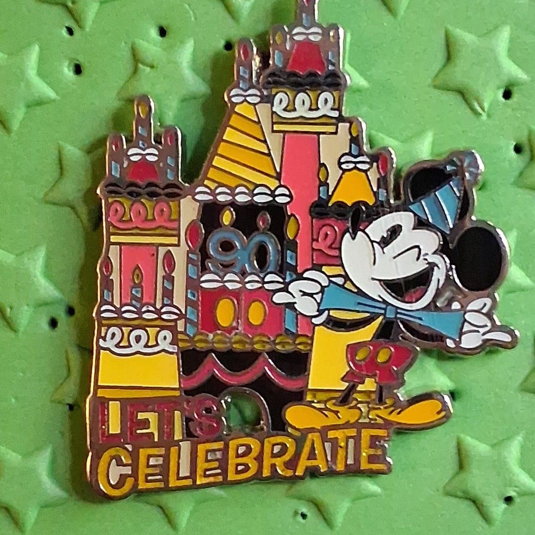 Mickey Mouse 90 Years - 90th Birthday Let's Celebrate Pin front