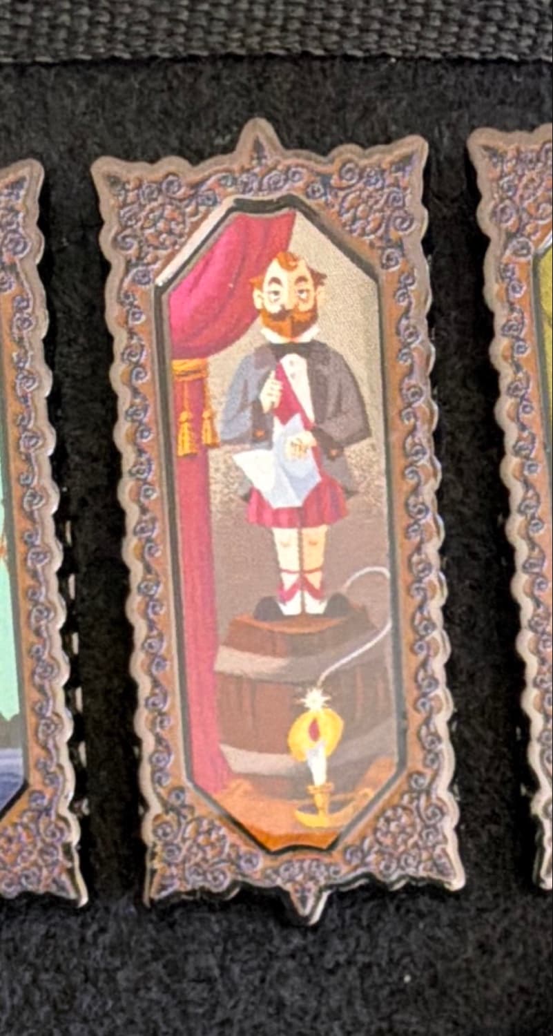Haunted Mansion Stretching Room Portrait - Man on Barrel of Dynamite front