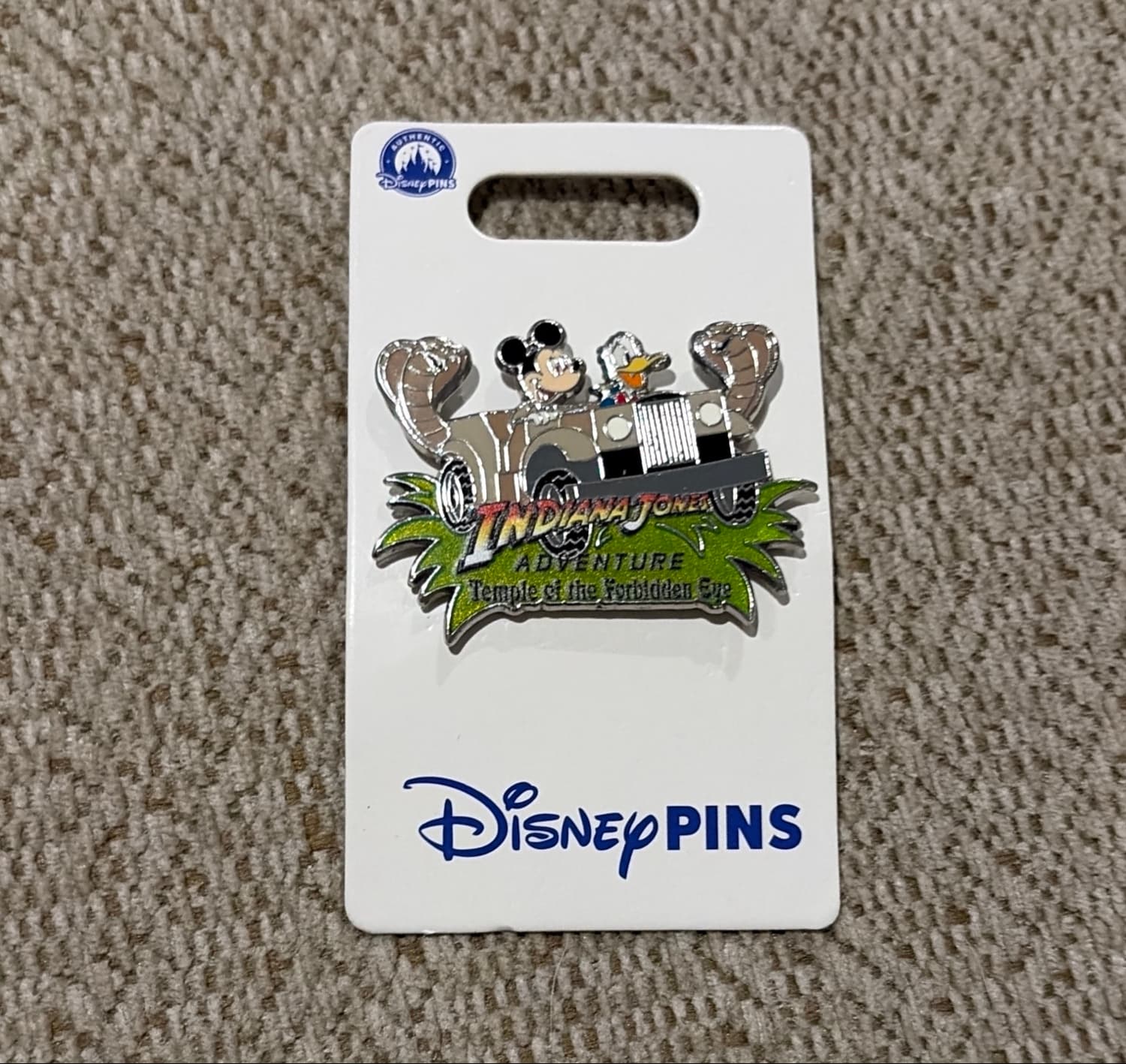 Mickey & Donald in Transport Jeep front