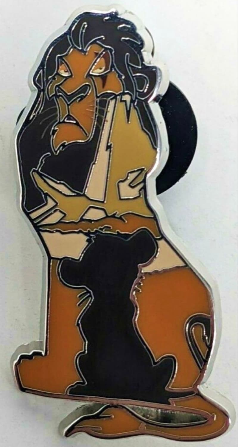 Scar Overshadowing Simba The Lion King Pin front