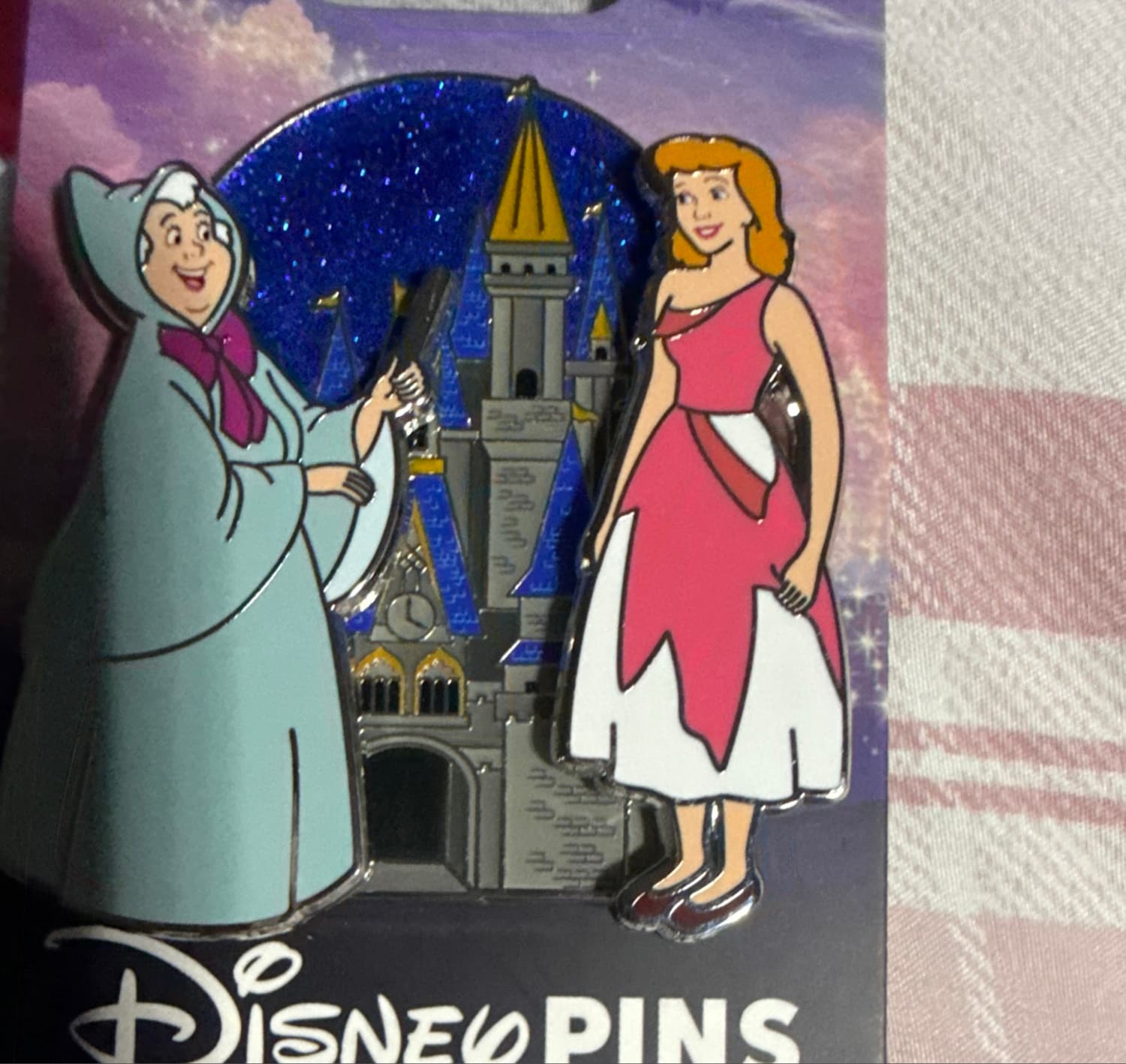 Disney Cinderella Pink a la Mode Fairy Godmother LE Pin front