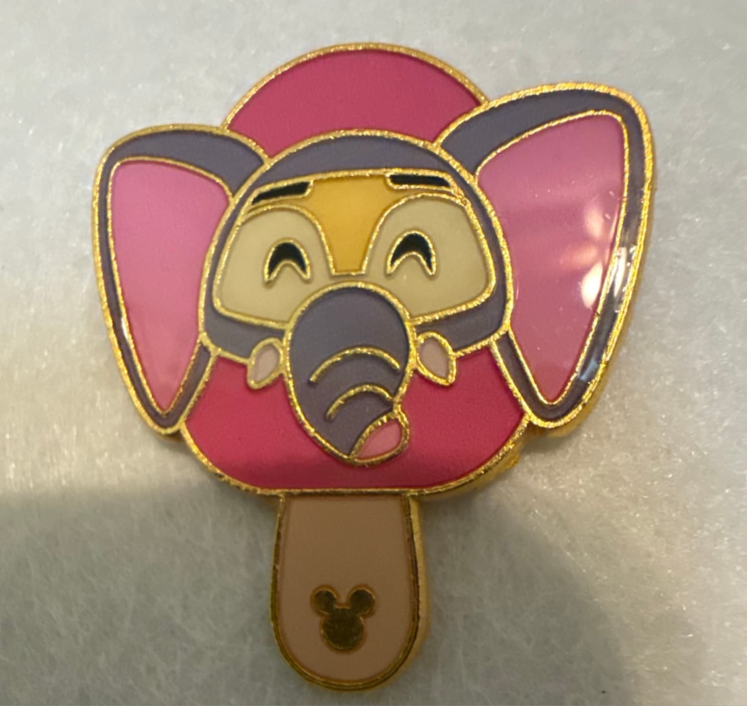 Disneyland Shanghai Hidden Disney Zootopia Pin 2024 Finnick As Elephant Popsicle front