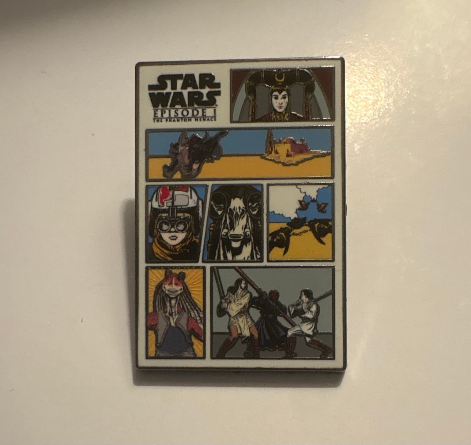 Star Wars Episode I: The Phantom Menace Comic Strip Pin front