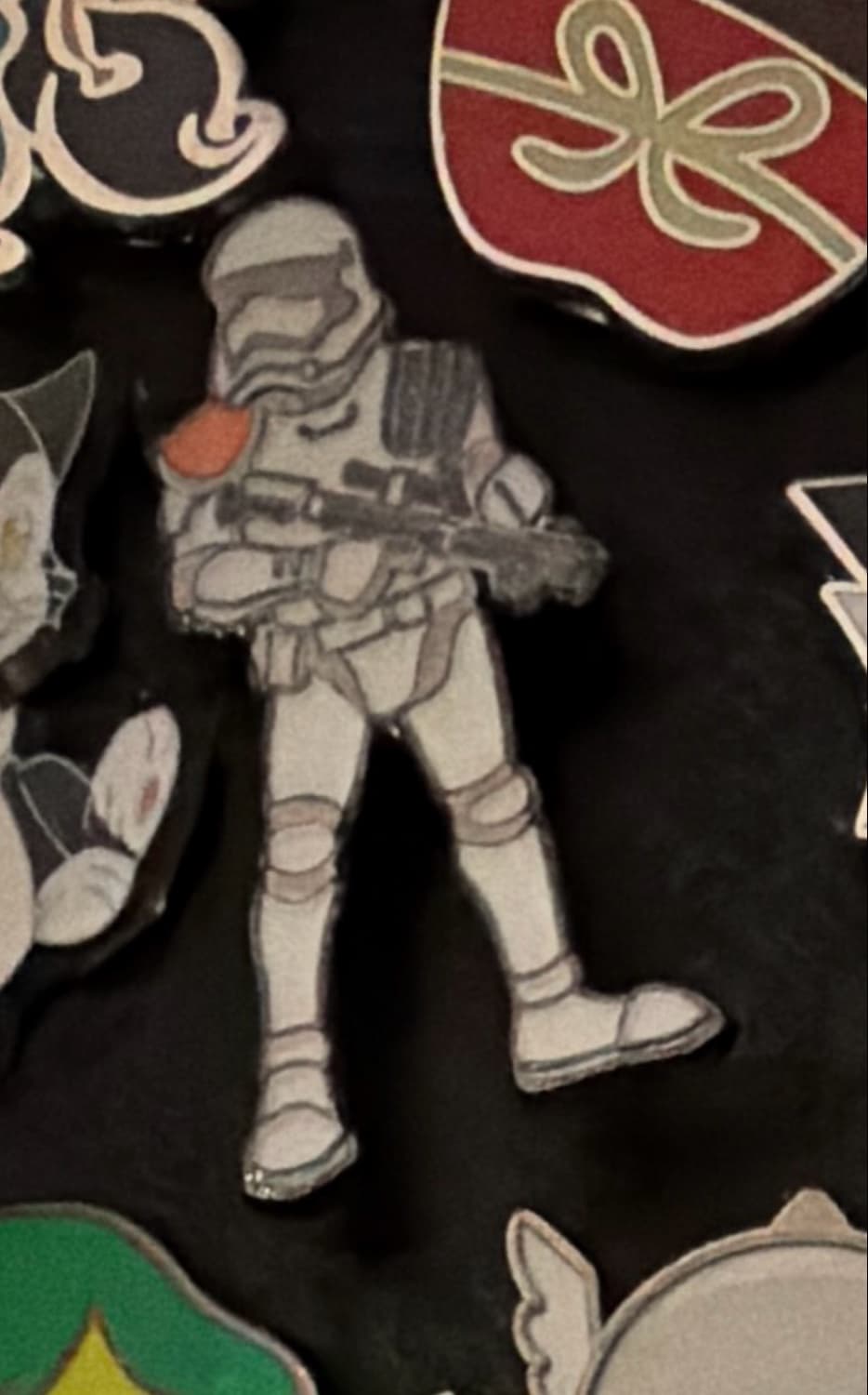 Scarif Shoretrooper with Blaster Pin front