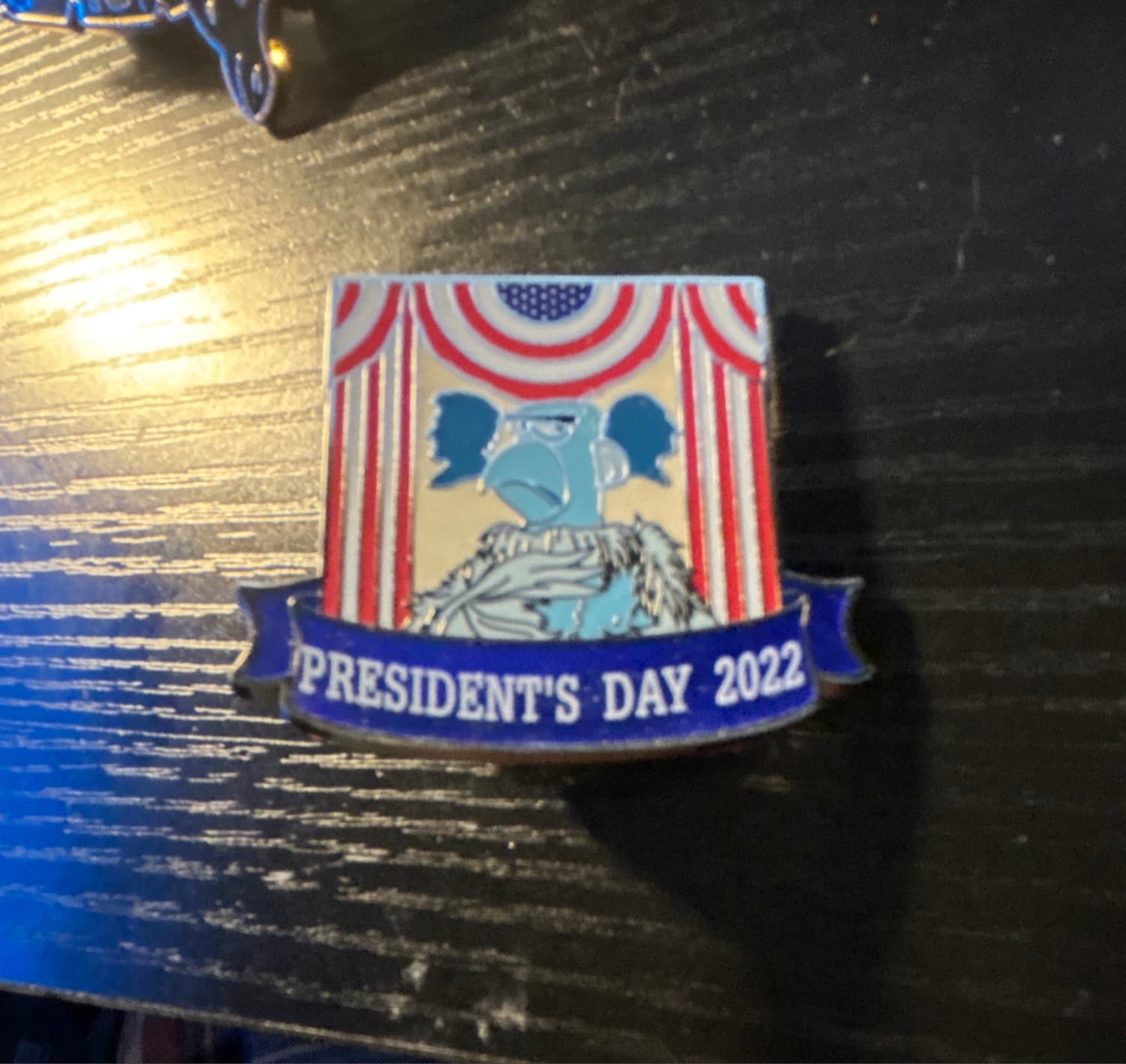 The Muppets Sam the Eagle President's Day 2022 Limited Release Pin front
