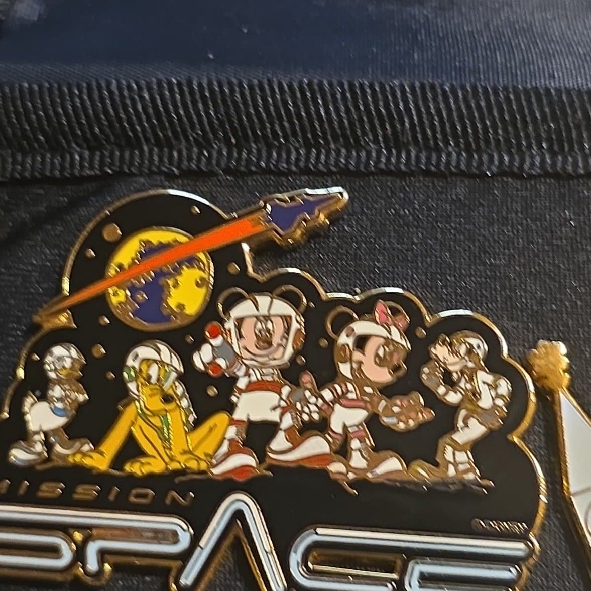 FAB 5 Astronauts Mission: SPACE Logo Pin front
