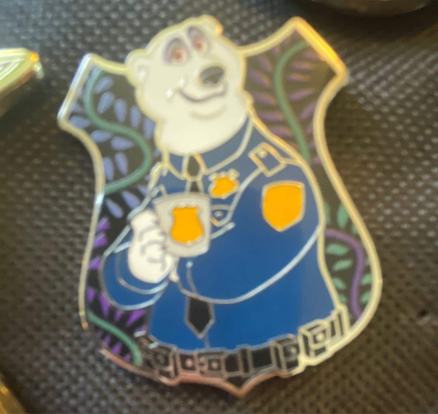 Zootopia ZPD Badge Officer Anderson Pin front