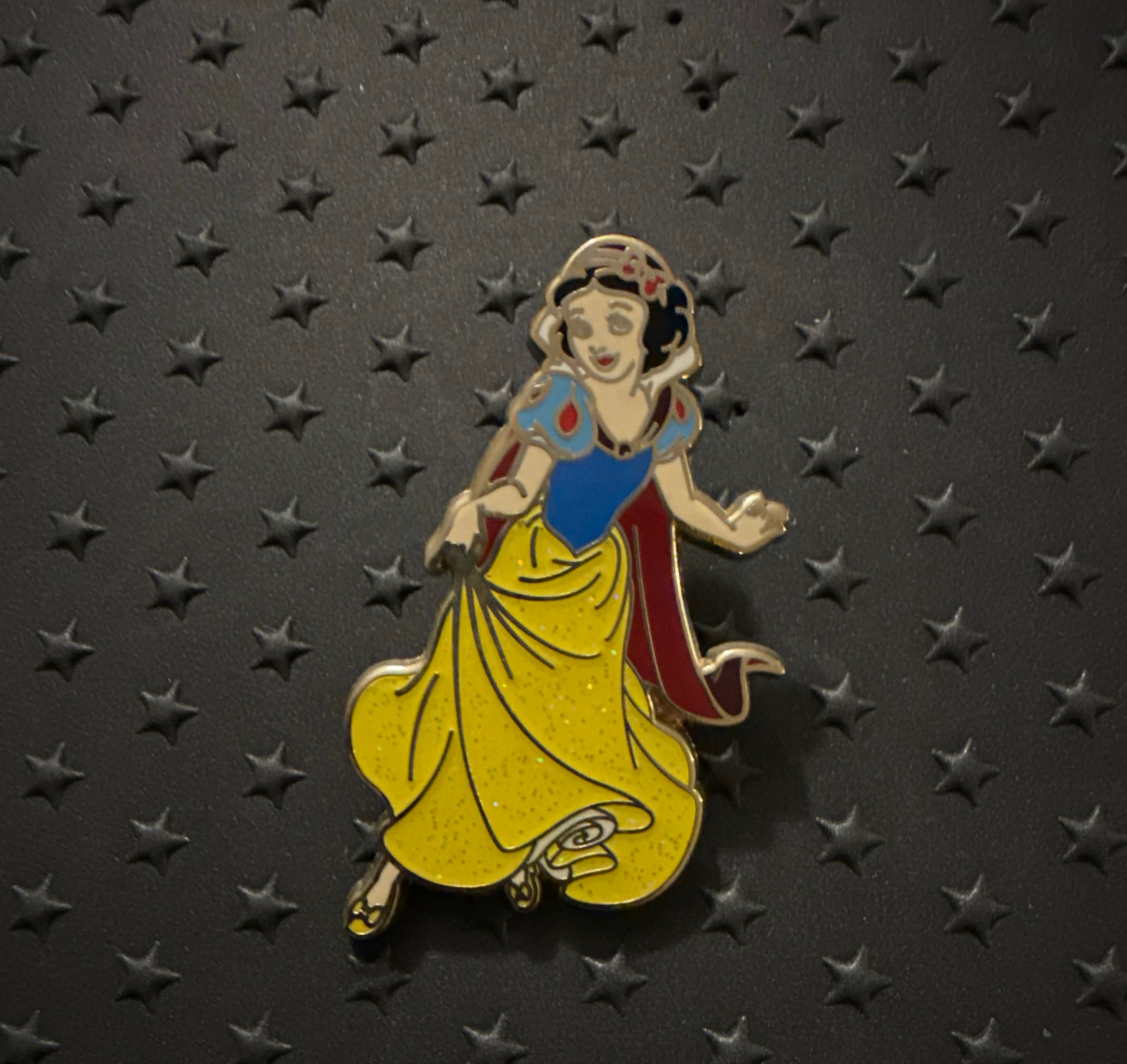 Snow White Glitter Dress Dancing Pin front