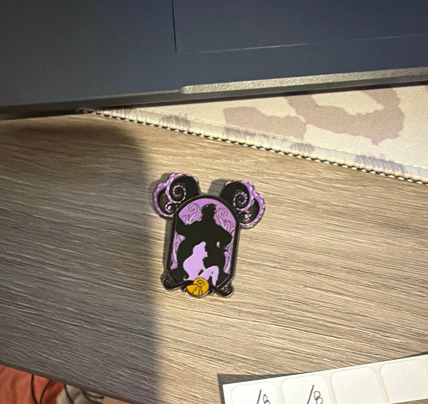 Loungefly Disney Silhouette Ursula & Ariel Enamel Pin front