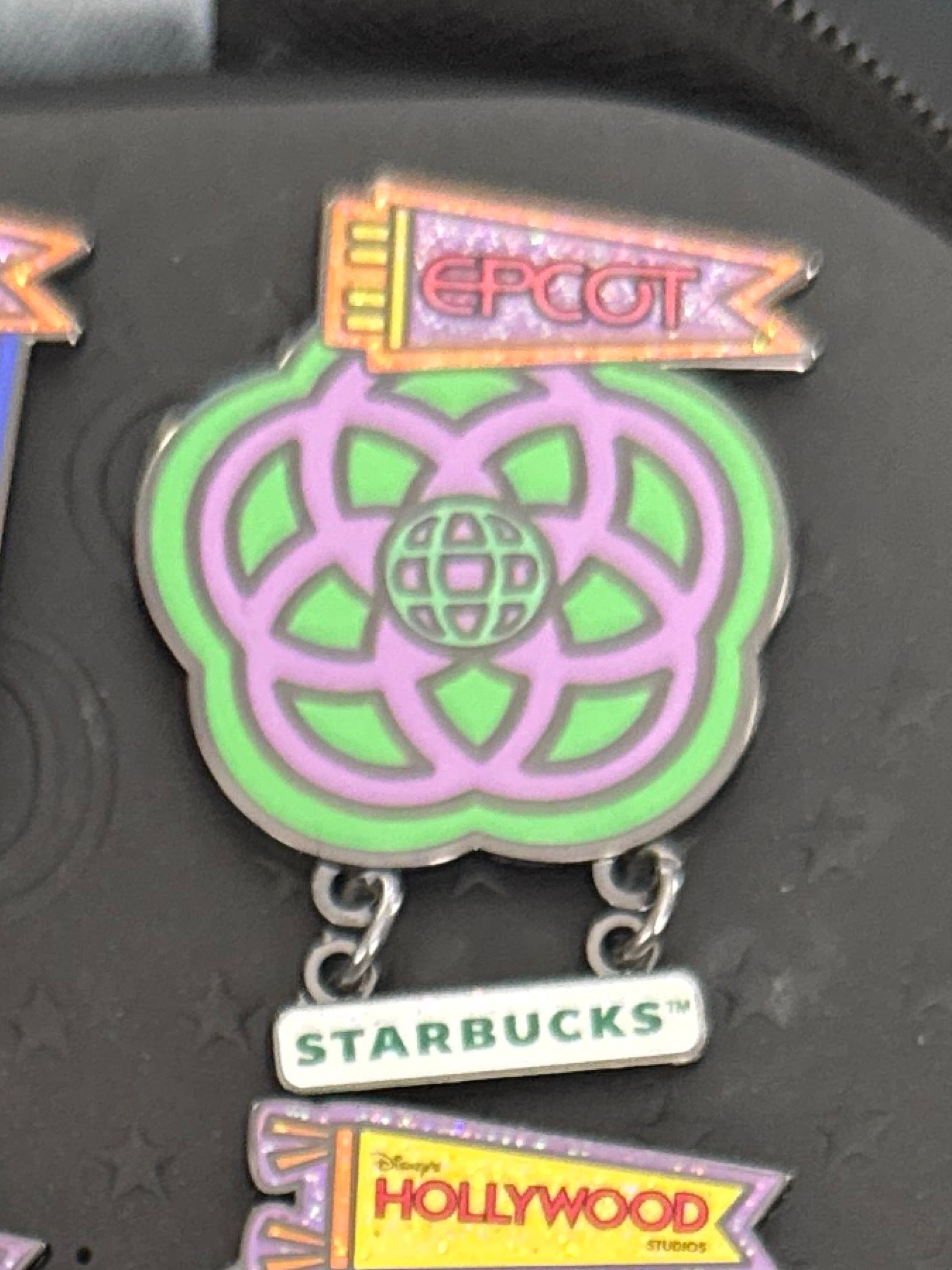 EPCOT Logo - Starbucks Tumbler and Pin Series front