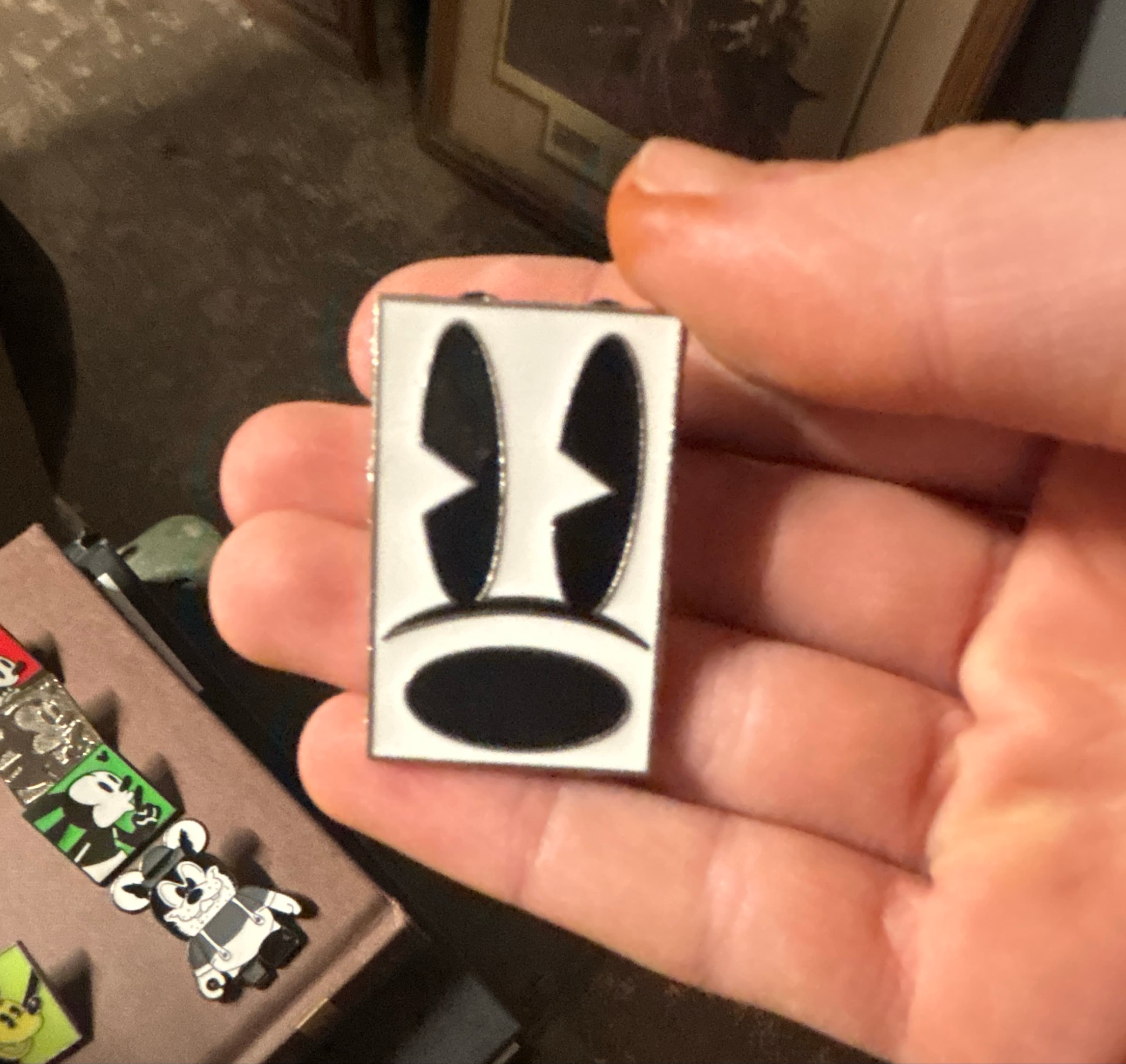 Oswald the Lucky Rabbit Expressions - Neutral Face pin front