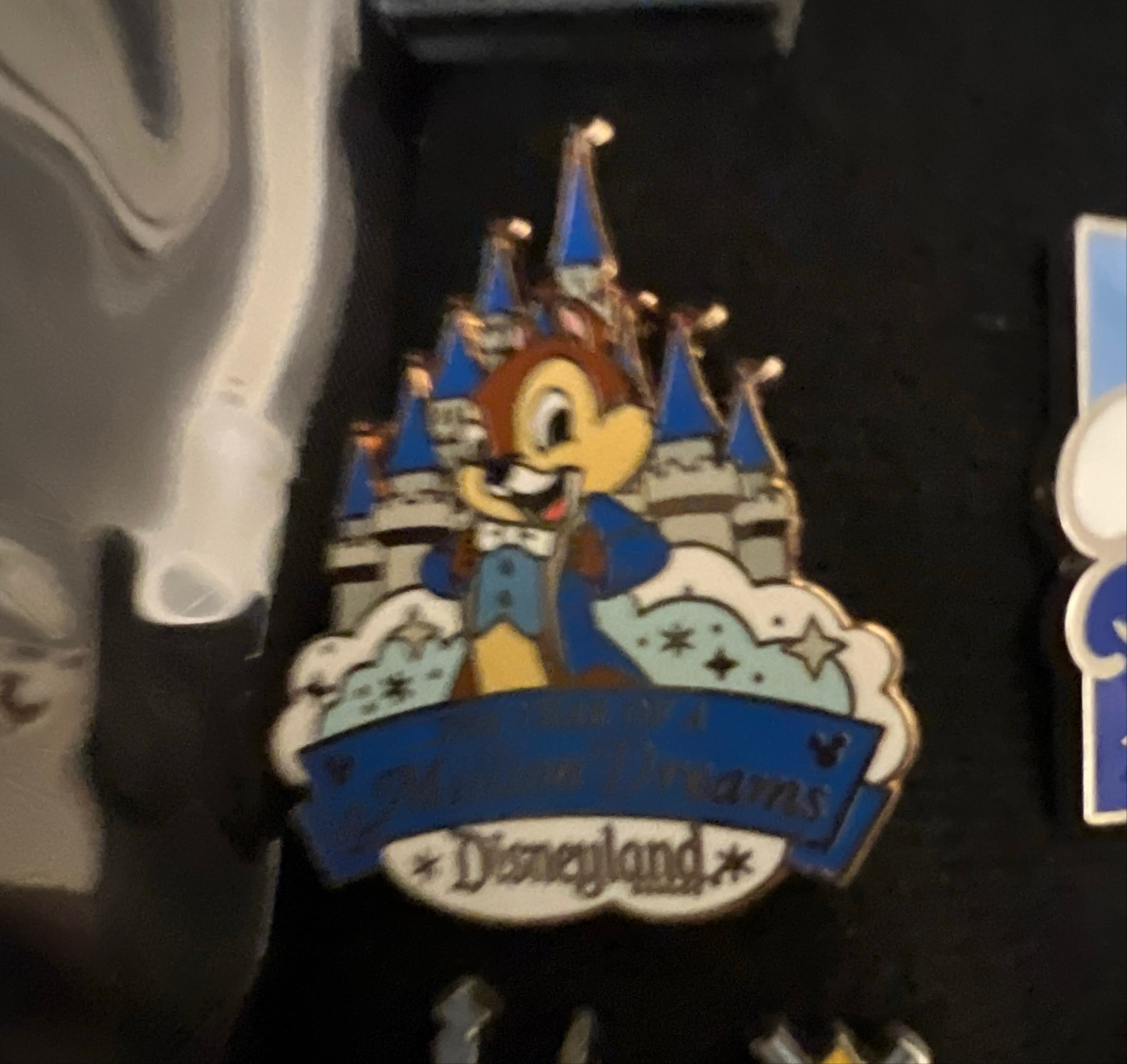 Chip at Sleeping Beauty Castle 'A World of Dreams' Disneyland Pin front