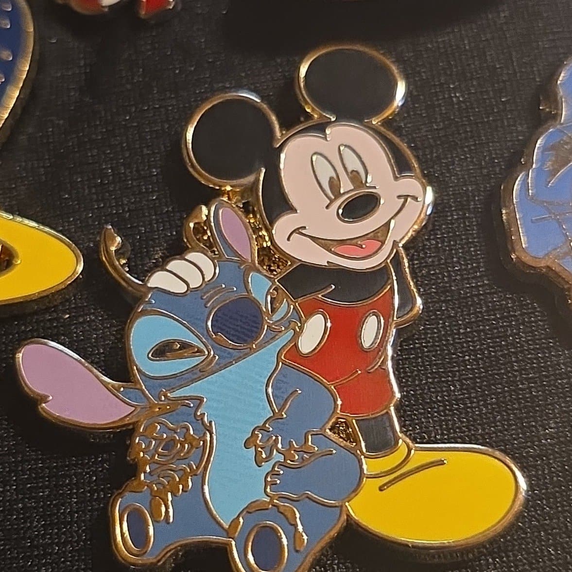 Mickey Mouse and Stitch Pin front